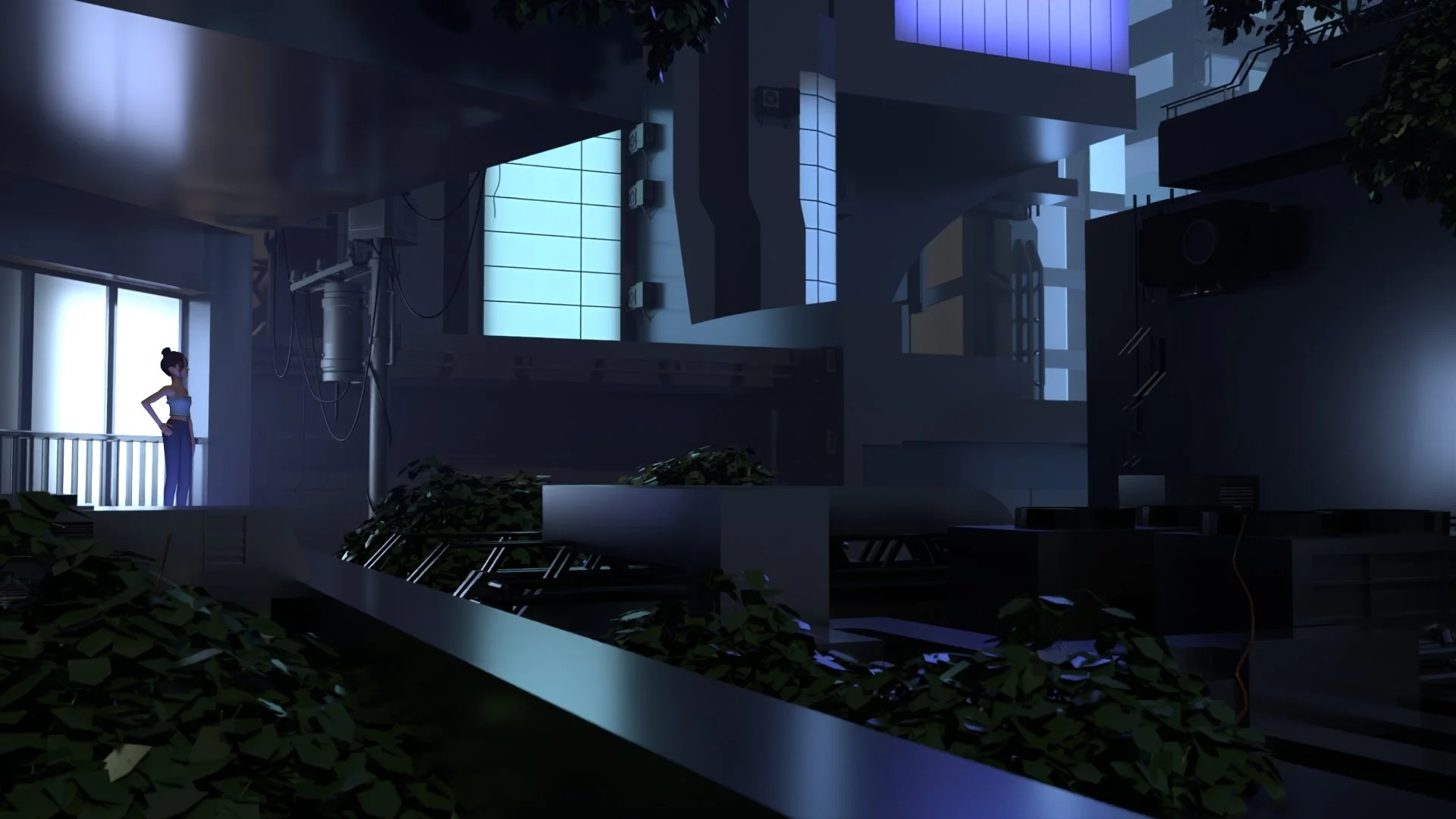 Future Cityscape - Nighttime