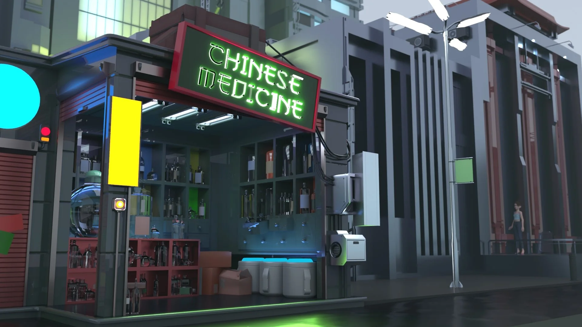 Future Cityscape - Daytime