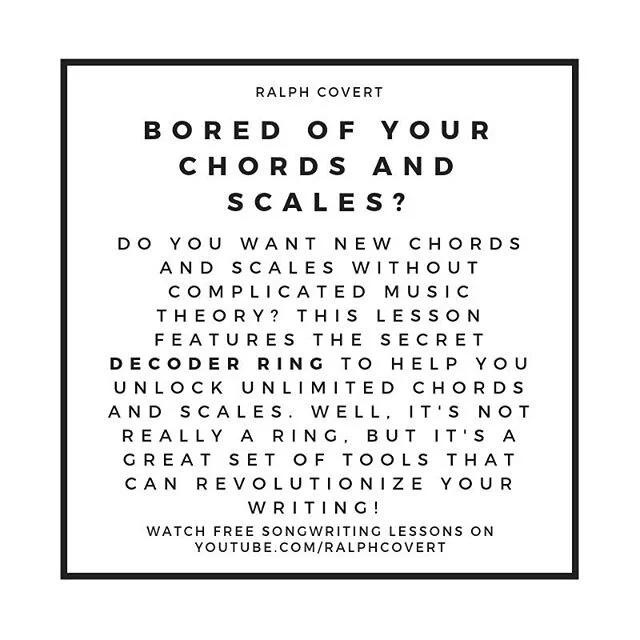Music theory is boring and useless unless it leads to easier and better songwriting! This video is full of cool ideas you can actually use. Want more songwriting tips in your inbox? Comment or private message your email and I'll add you to the list!