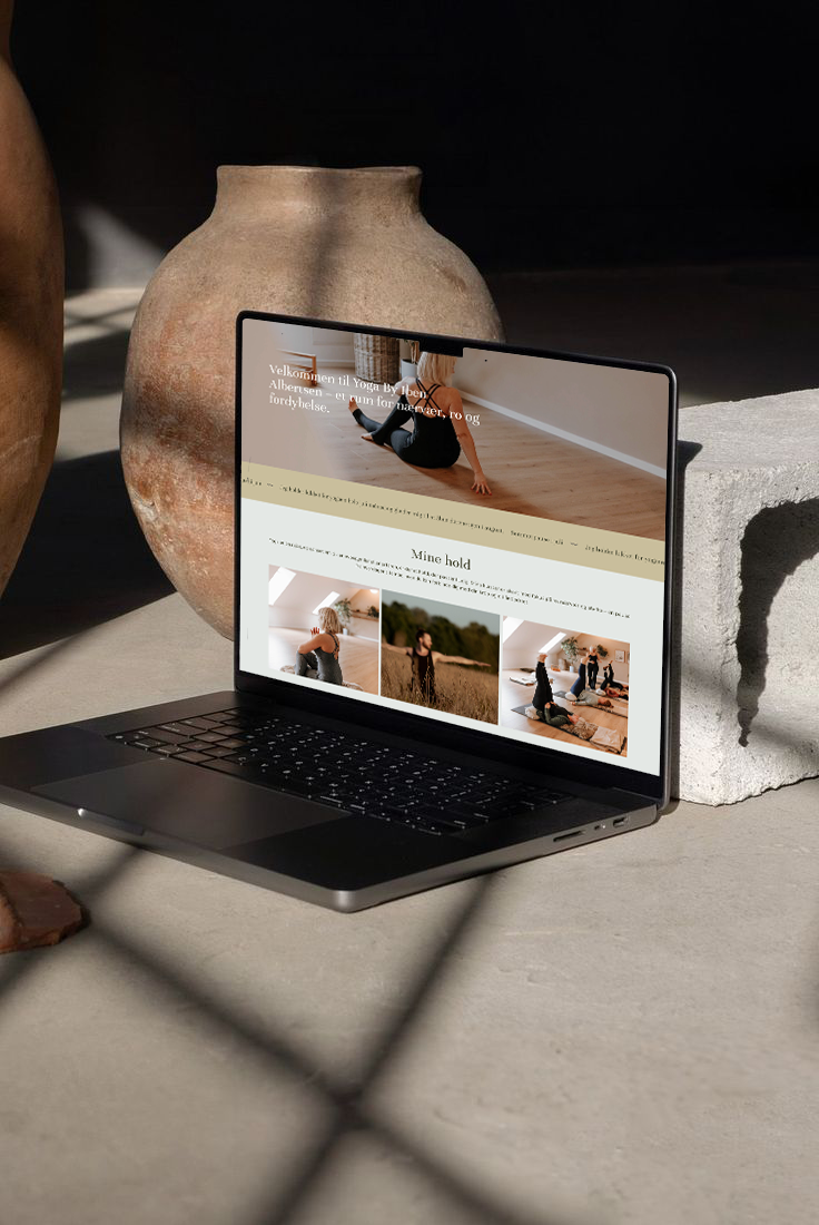 Yoga by Iben Albertsen - Website og ny visuel identitet
