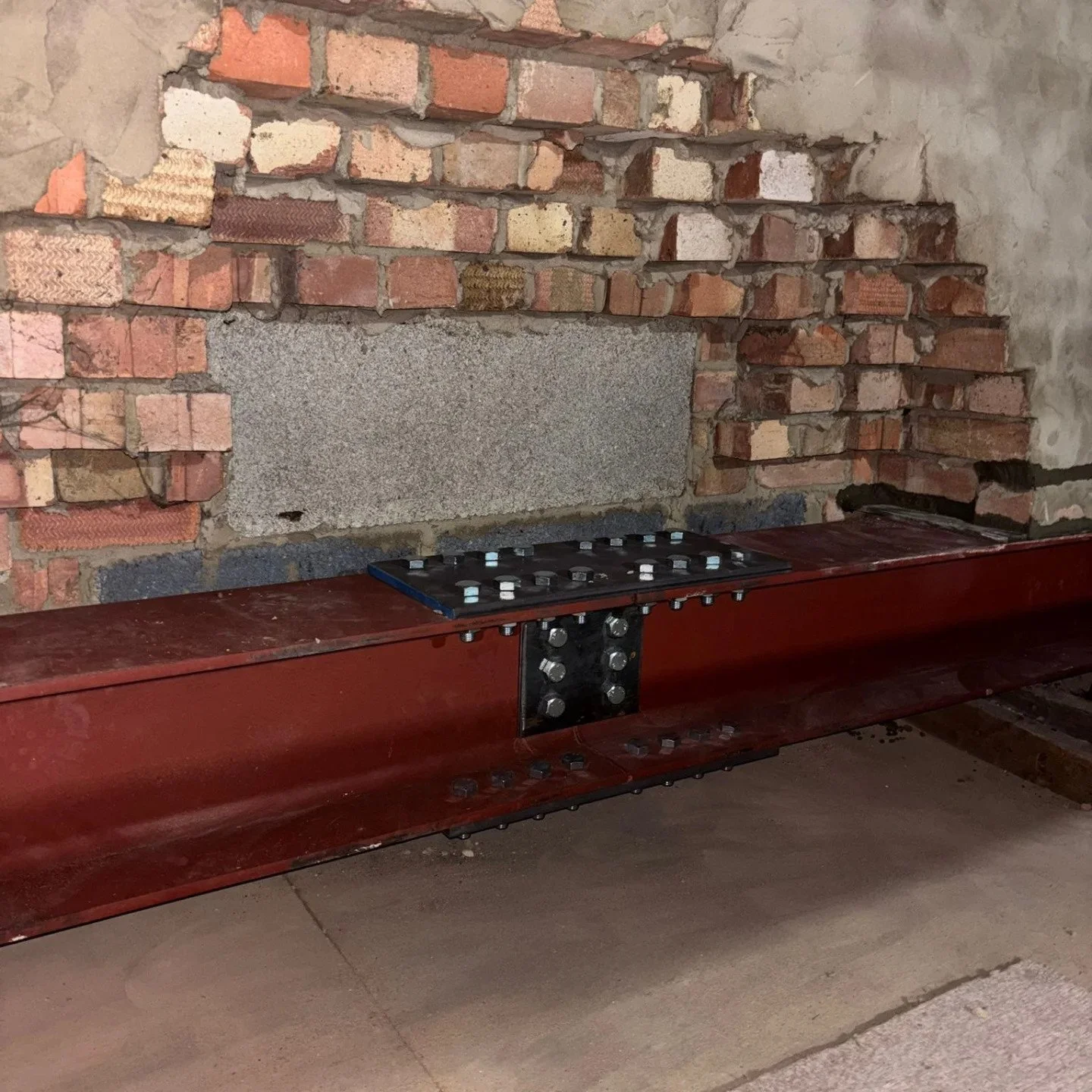 Correcting an Unsupported Chimney Breast with a 7.5m Steel Beam Installation
