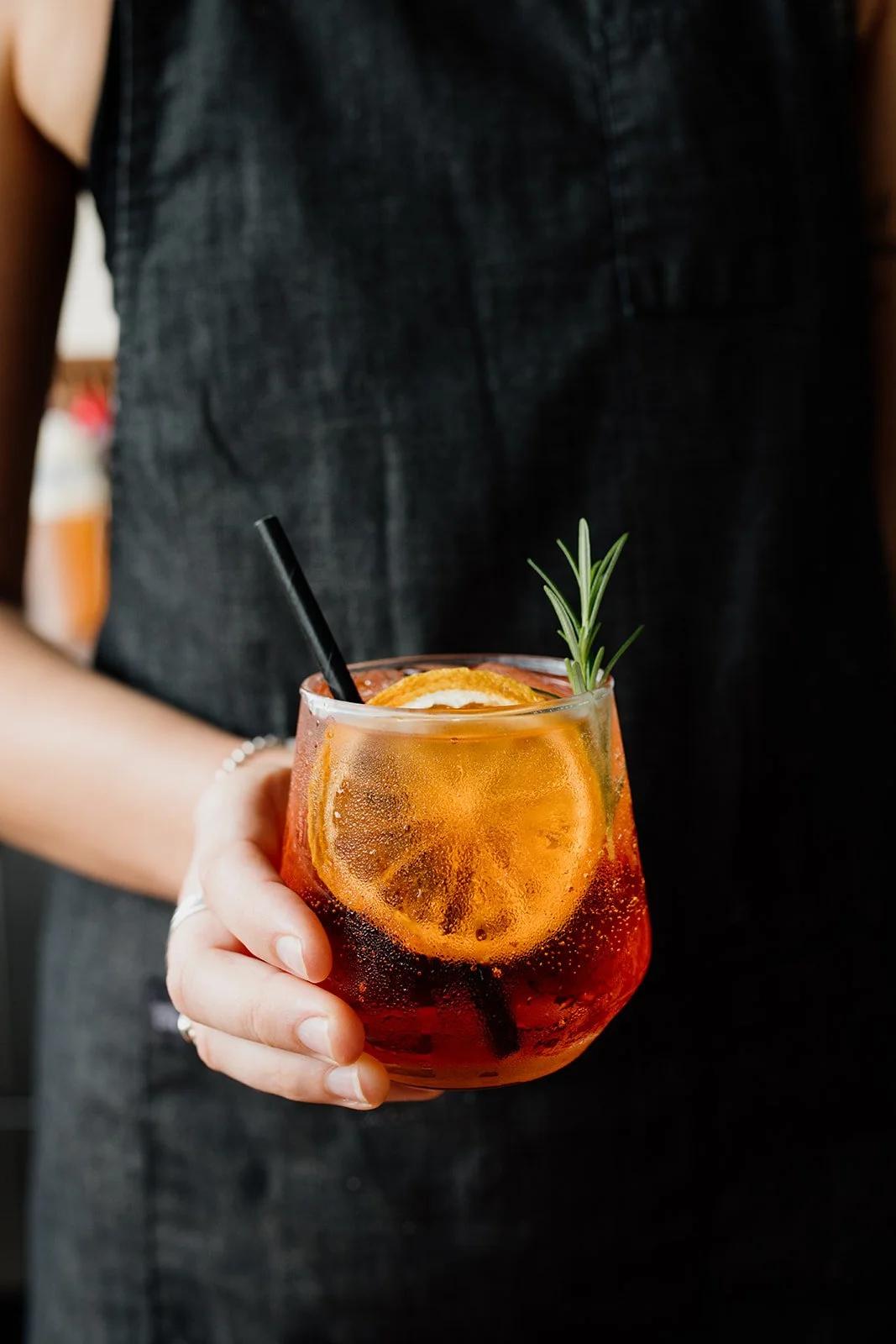 Gold Coast lifestyle photographer captures cocktails at restaurant during Gold Coast lifestyle shoot. 