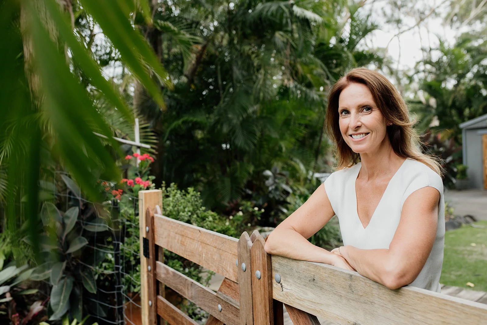 Gold Coast personal branding photography shoot with female entrepreneur at her valley home. 