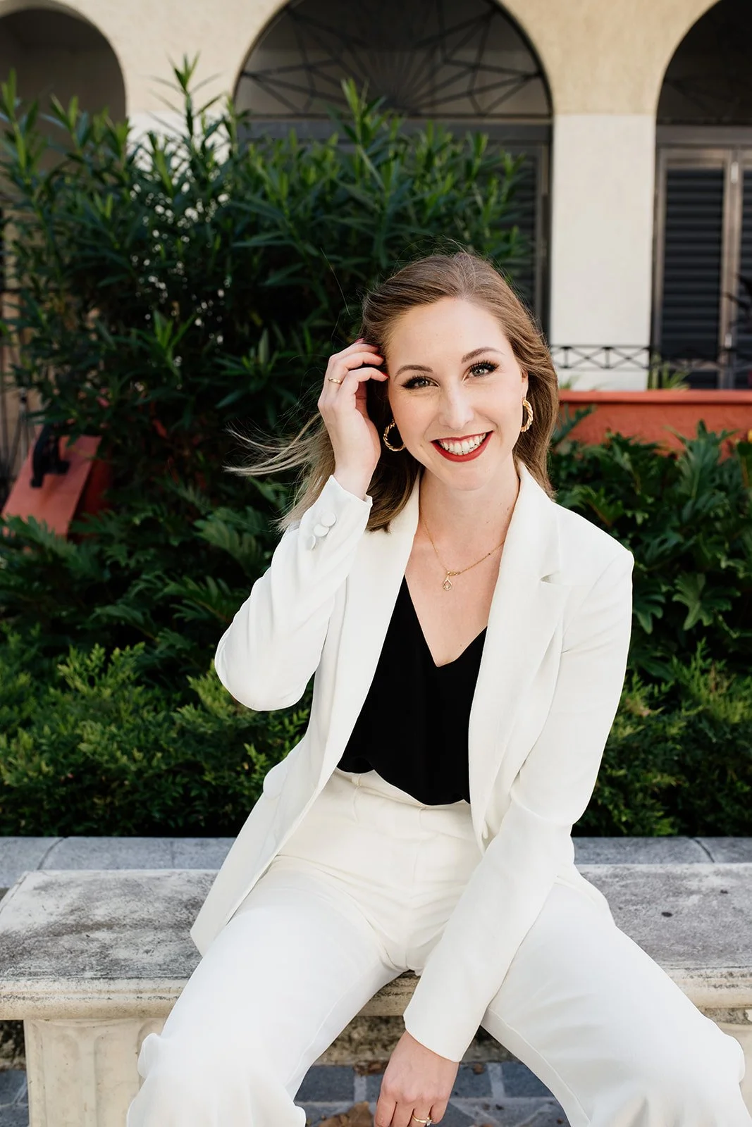 Brand photographer Gold Coast captures solo female business smiling during Gold Coast branding photo shoot.