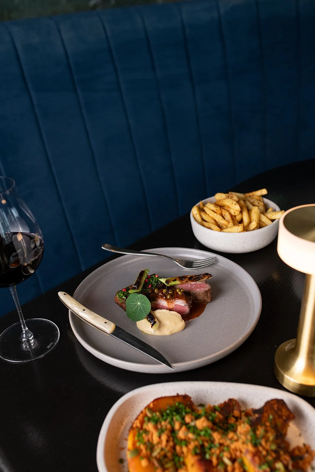 Gold Coast restaurant photographer captures fine dining dinner at Nineteen at the Star during Gold Coast restaurant photography session.