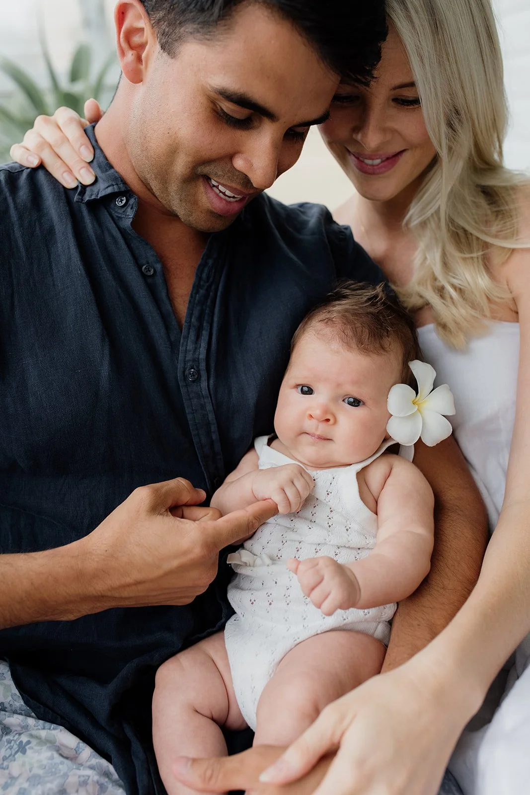 Gold Coast family photographer captures young family at home together during Gold Coast family photography session.