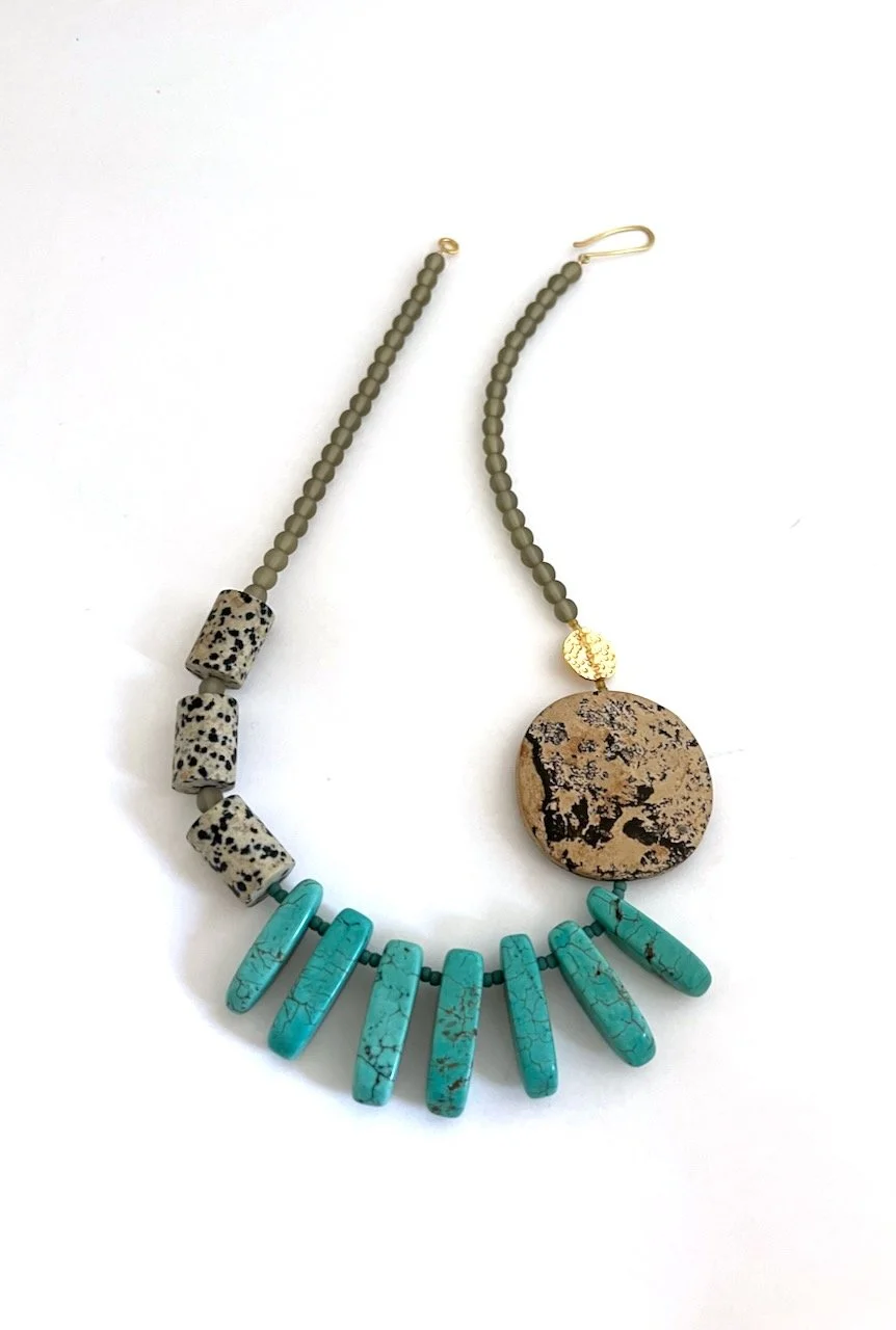 Turquoise and Jasper Necklace II