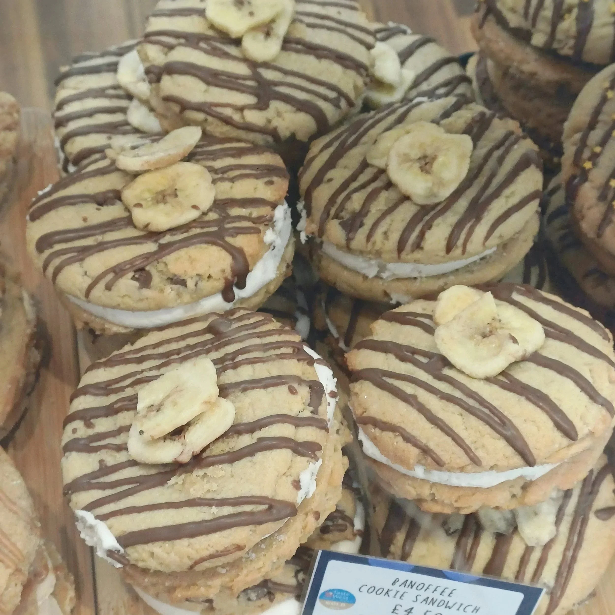 Banoffee Cookie Sandwich