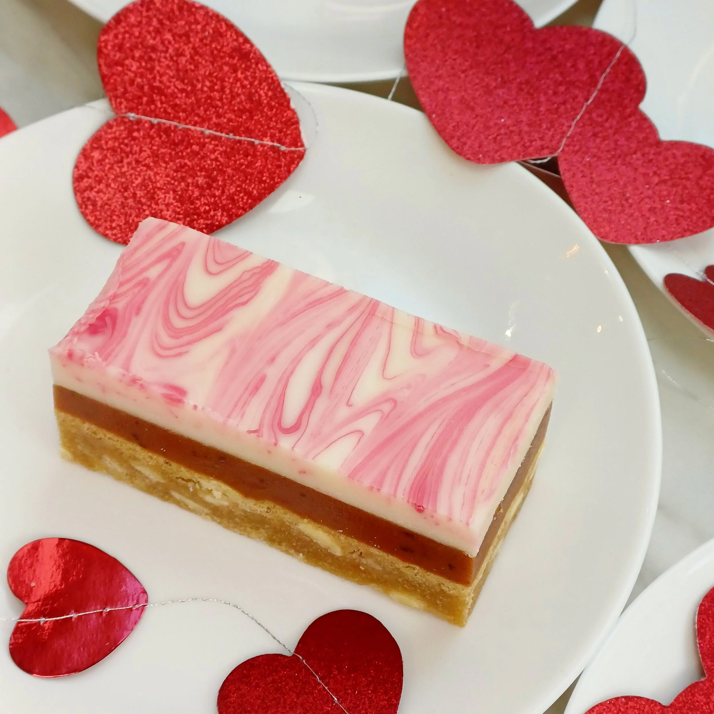 White chocolate cookie millionaires valentines limited edition.jpg (Copy) (Copy)