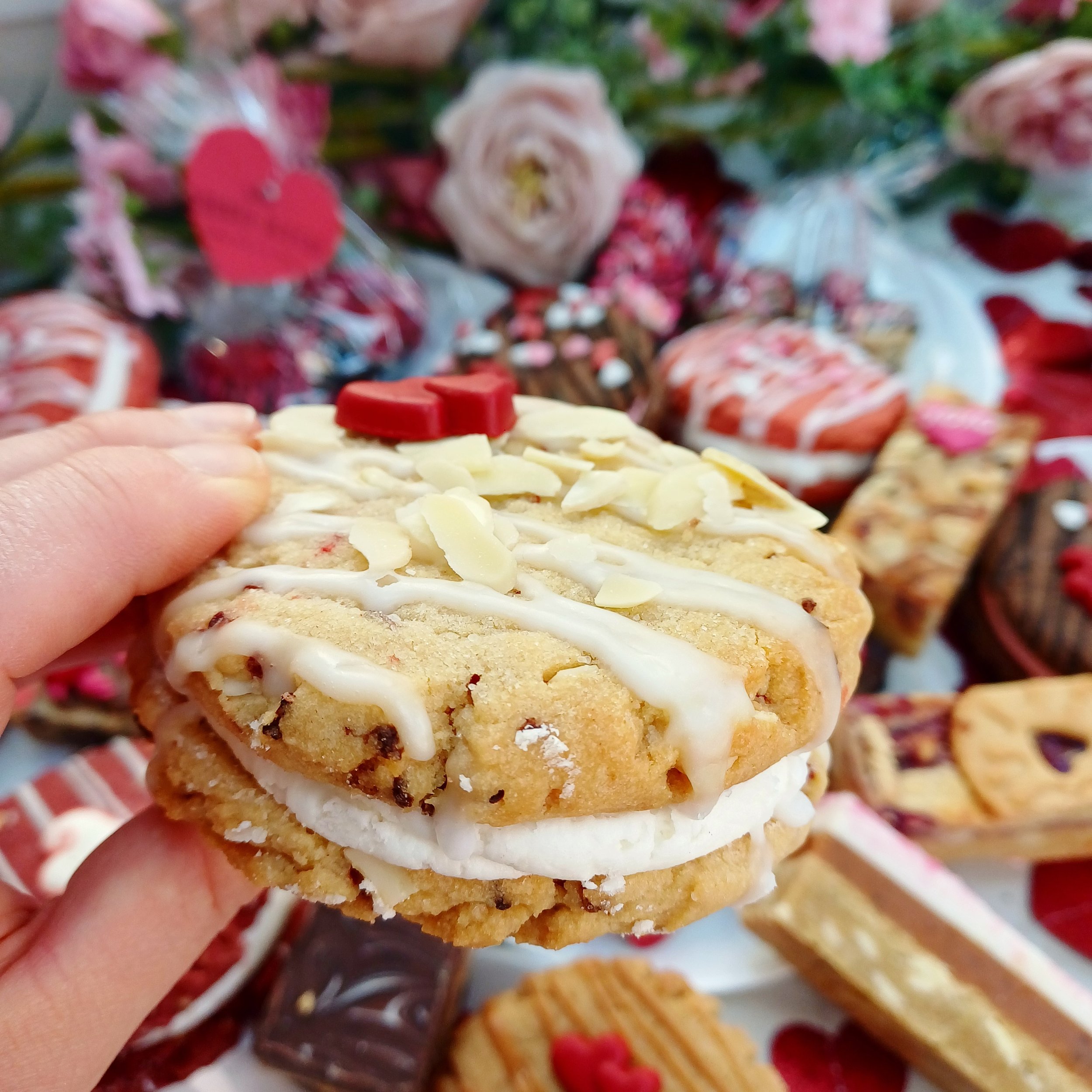 VG raspberry bakewell cookie sandwich limited valentines edition.jpg