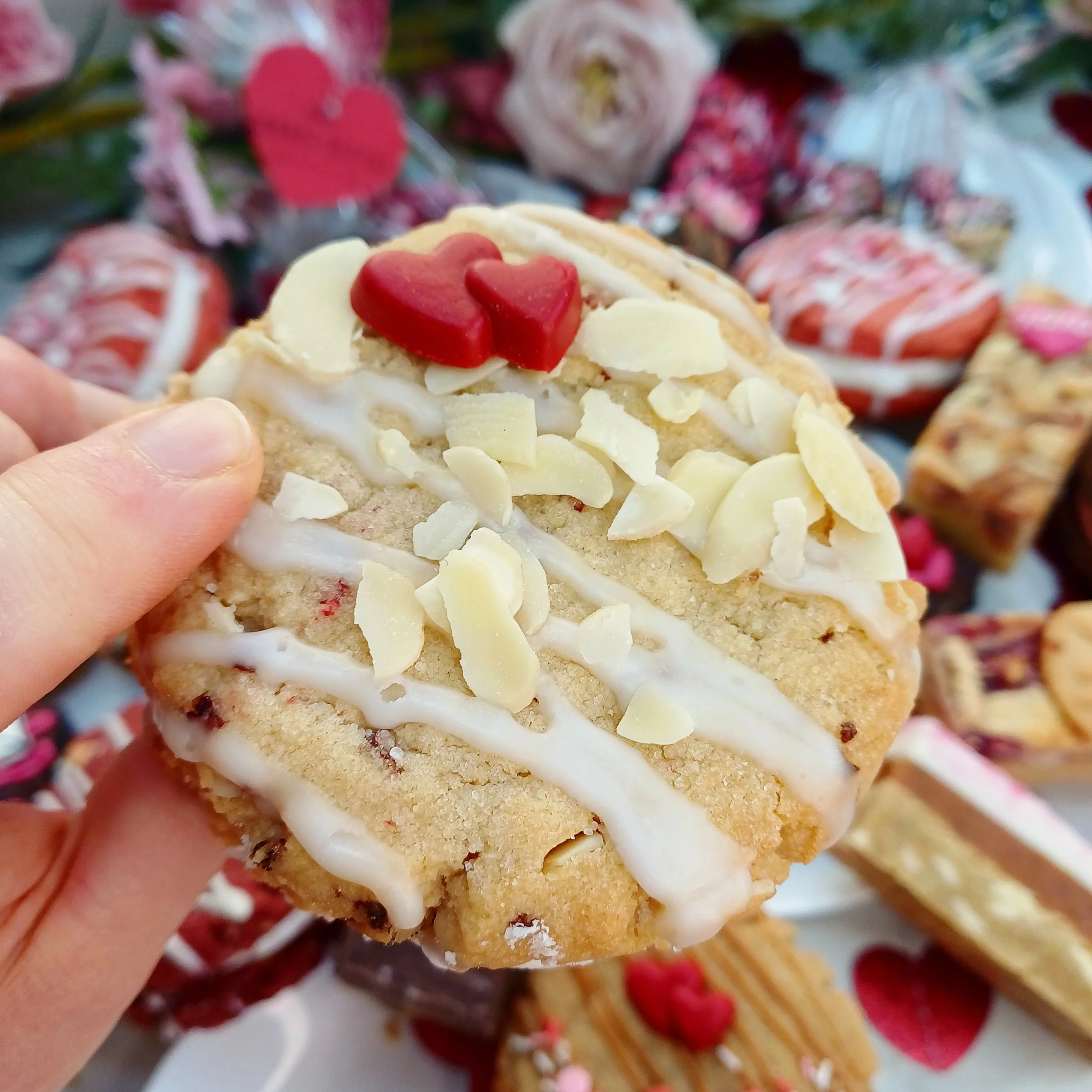 VG Rapsberry bakewell cookie sandwich limited valentines edition.jpg