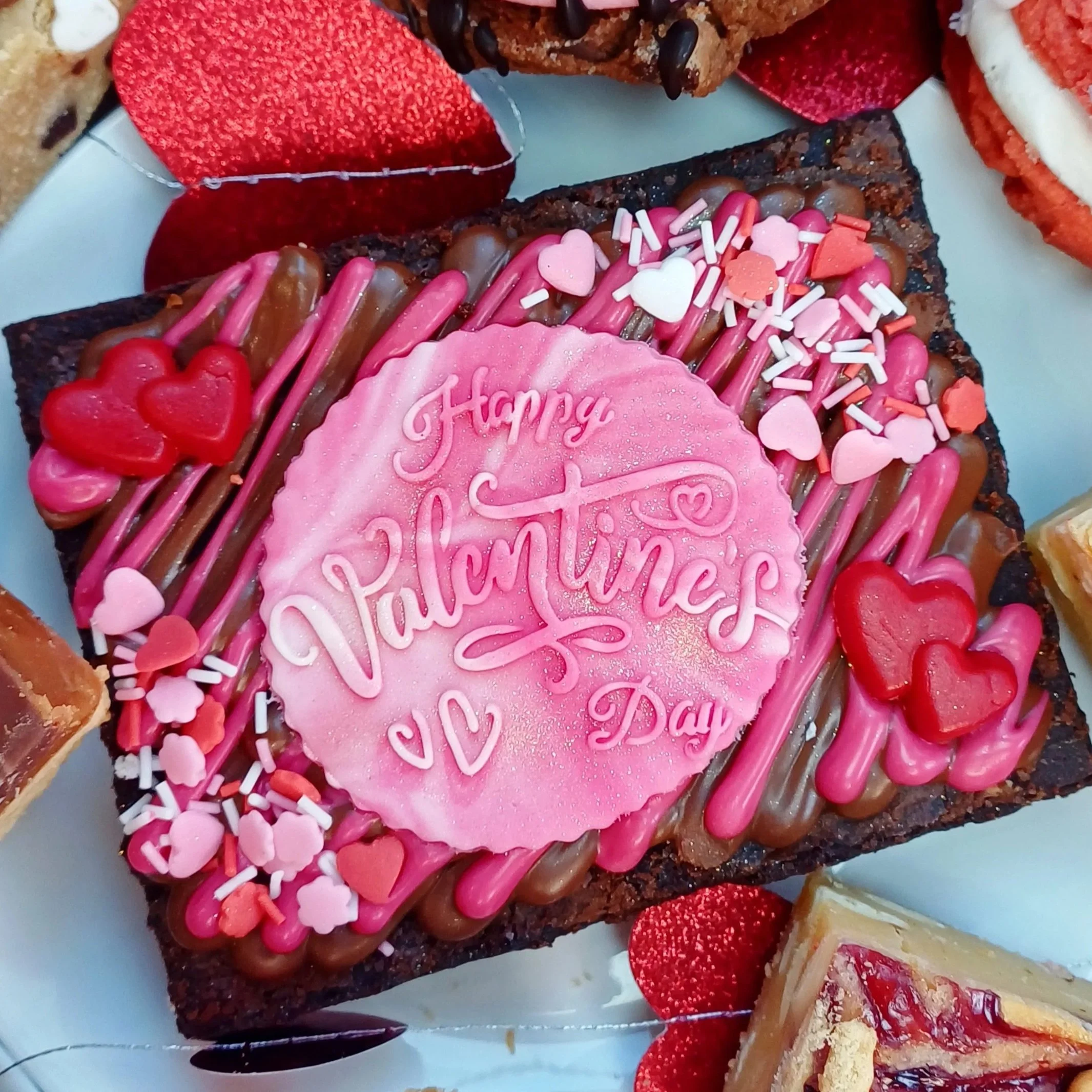 Love Letter Triple Chocolate Brownie Slice (Serves 6) (Valentine’s Limited Edition)