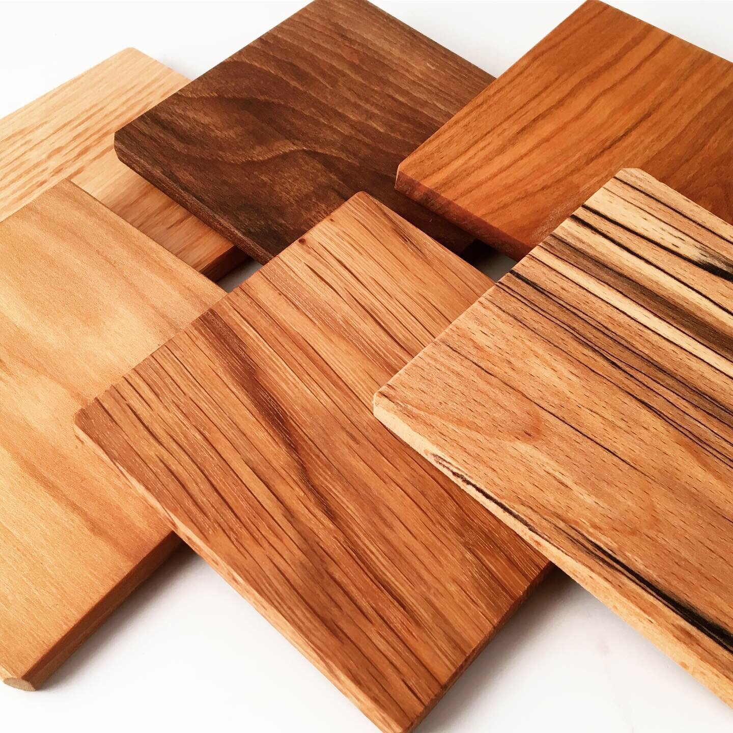 Square Coaster in Mixed Woods