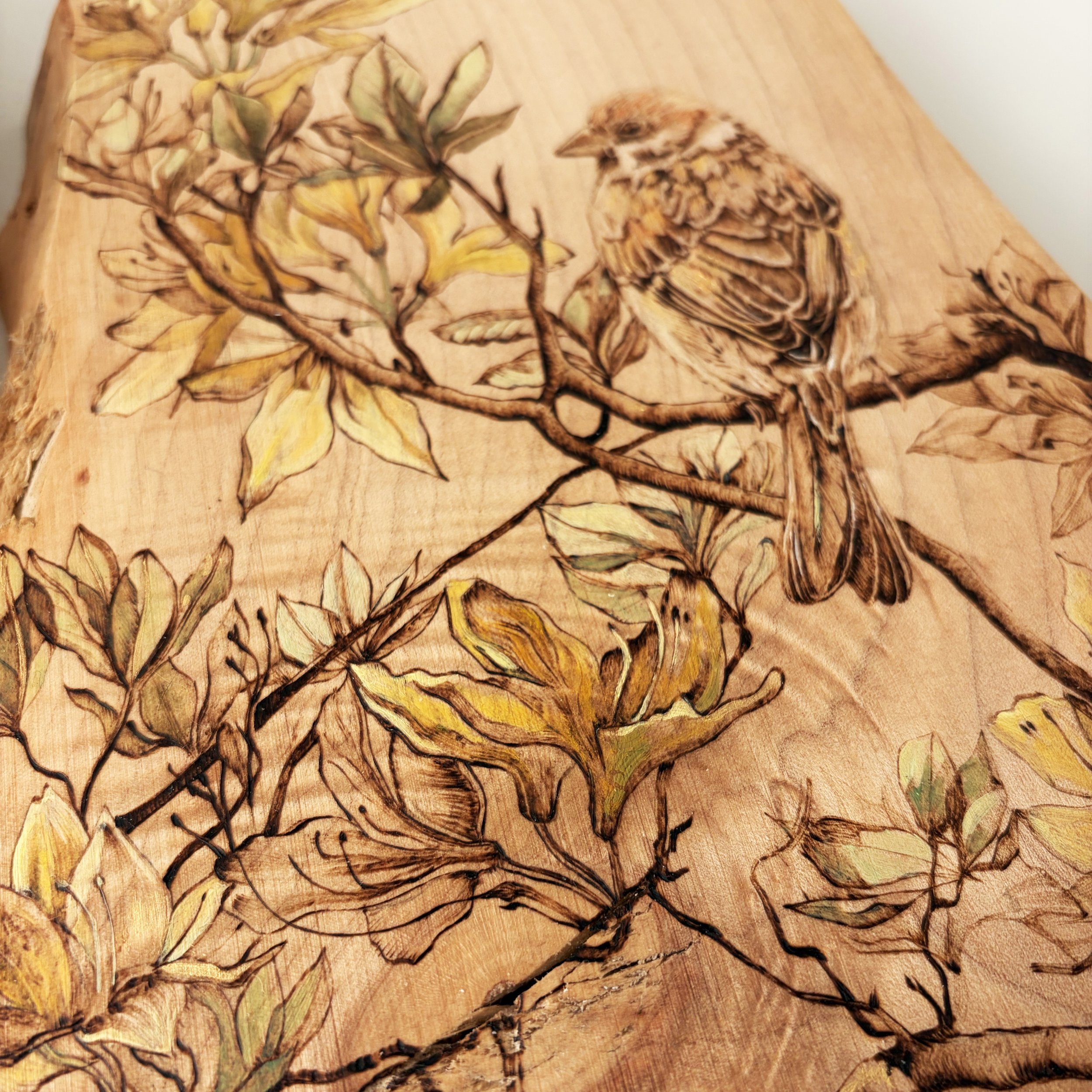flame-azalea-pyrography-oil-painting-gold-leaf-sycamore.jpg