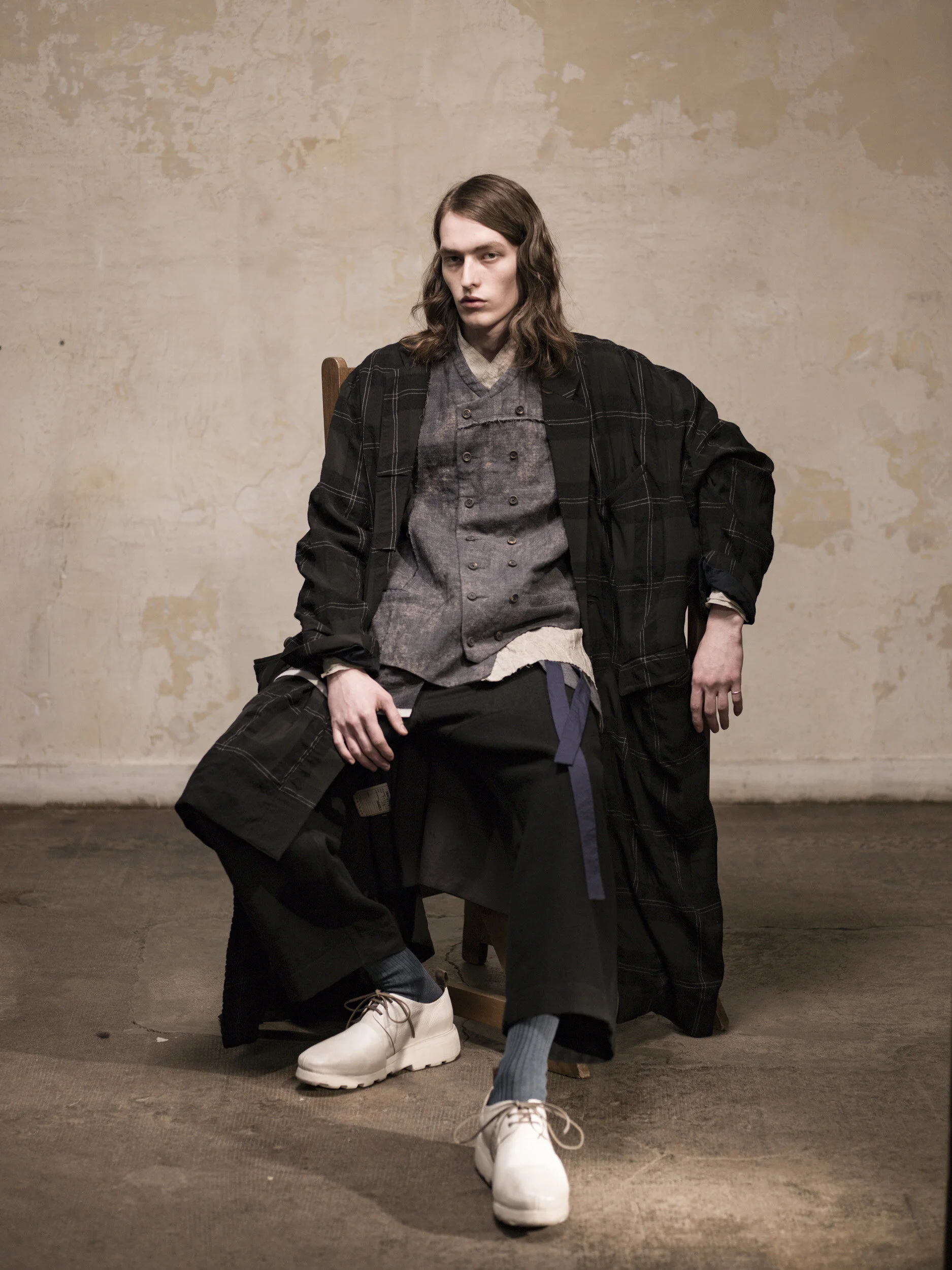 ziggy chen 16aw double からませ layered hemline