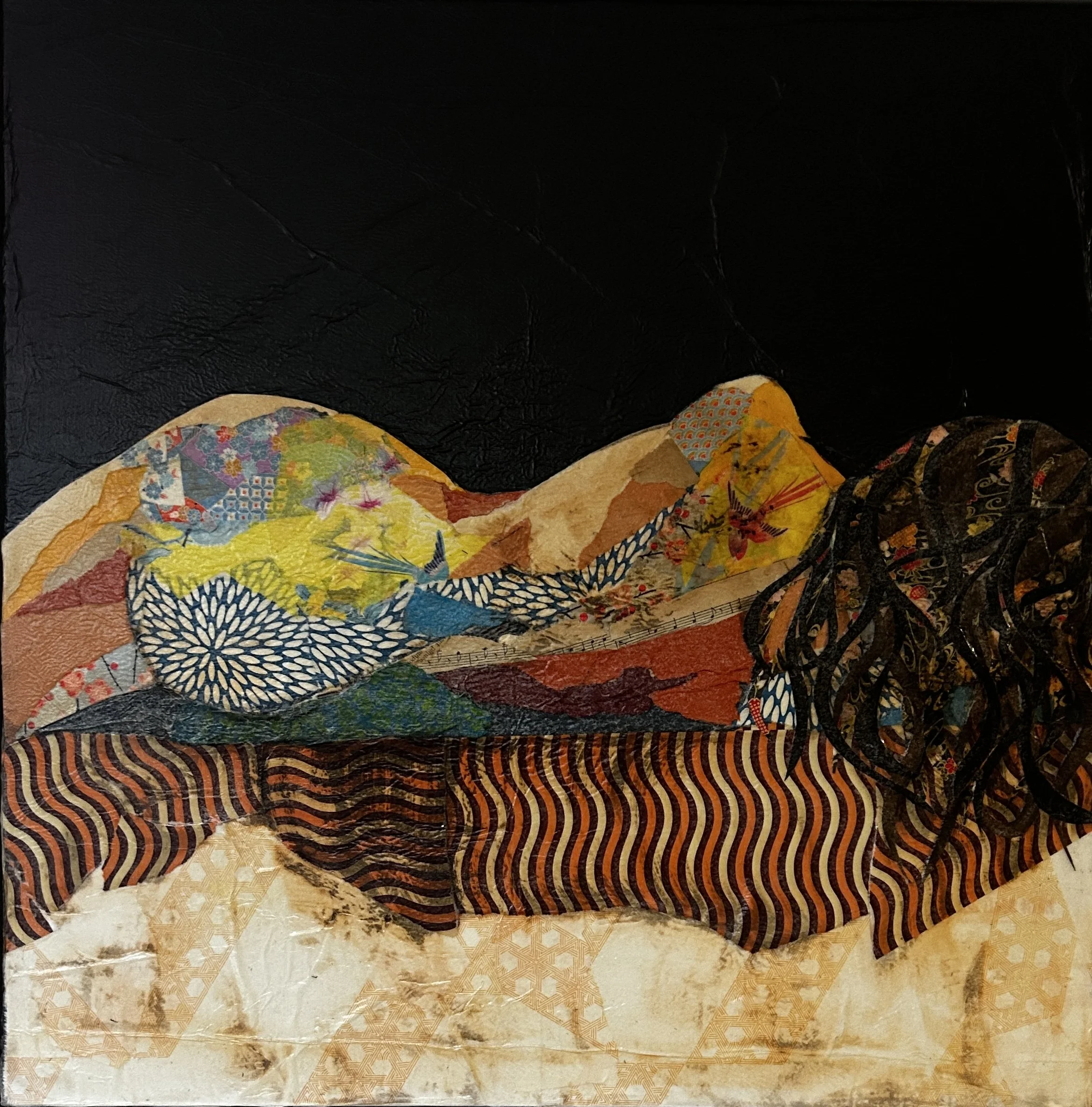 Bodyscape 50x50cm in 54x54cm frame