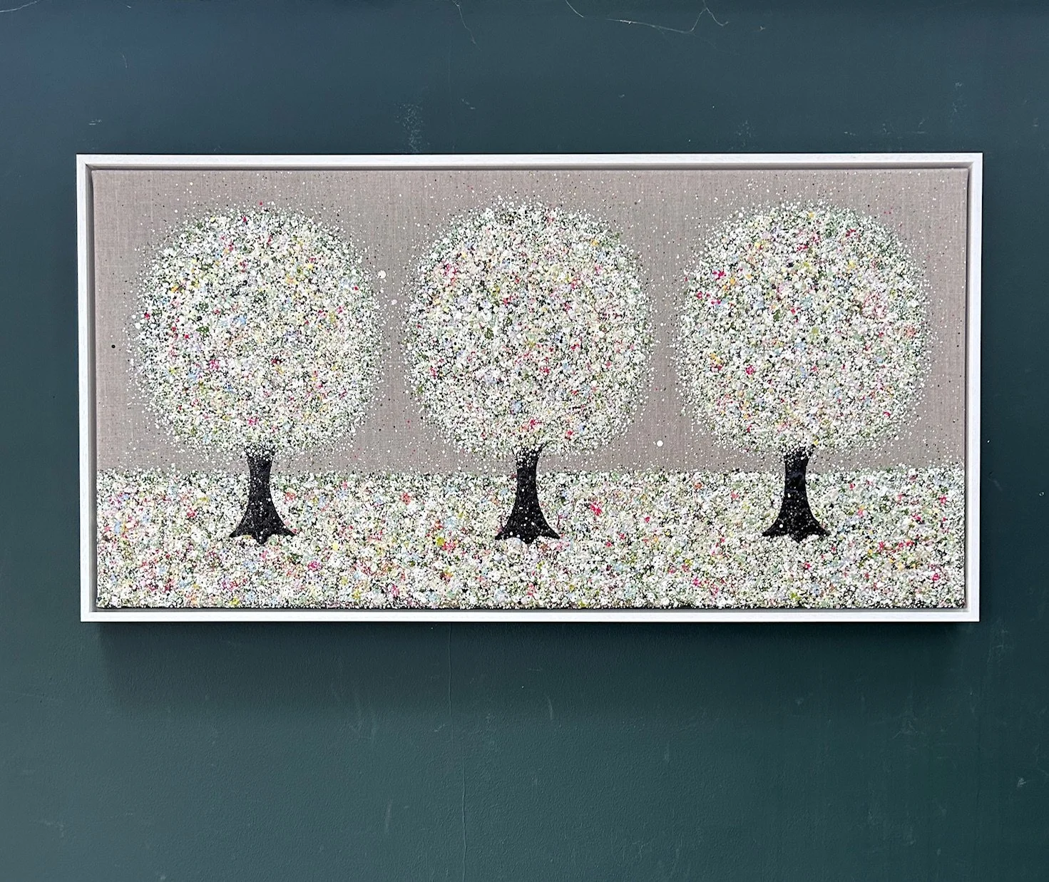 Morning Light 50x100cm in white frame