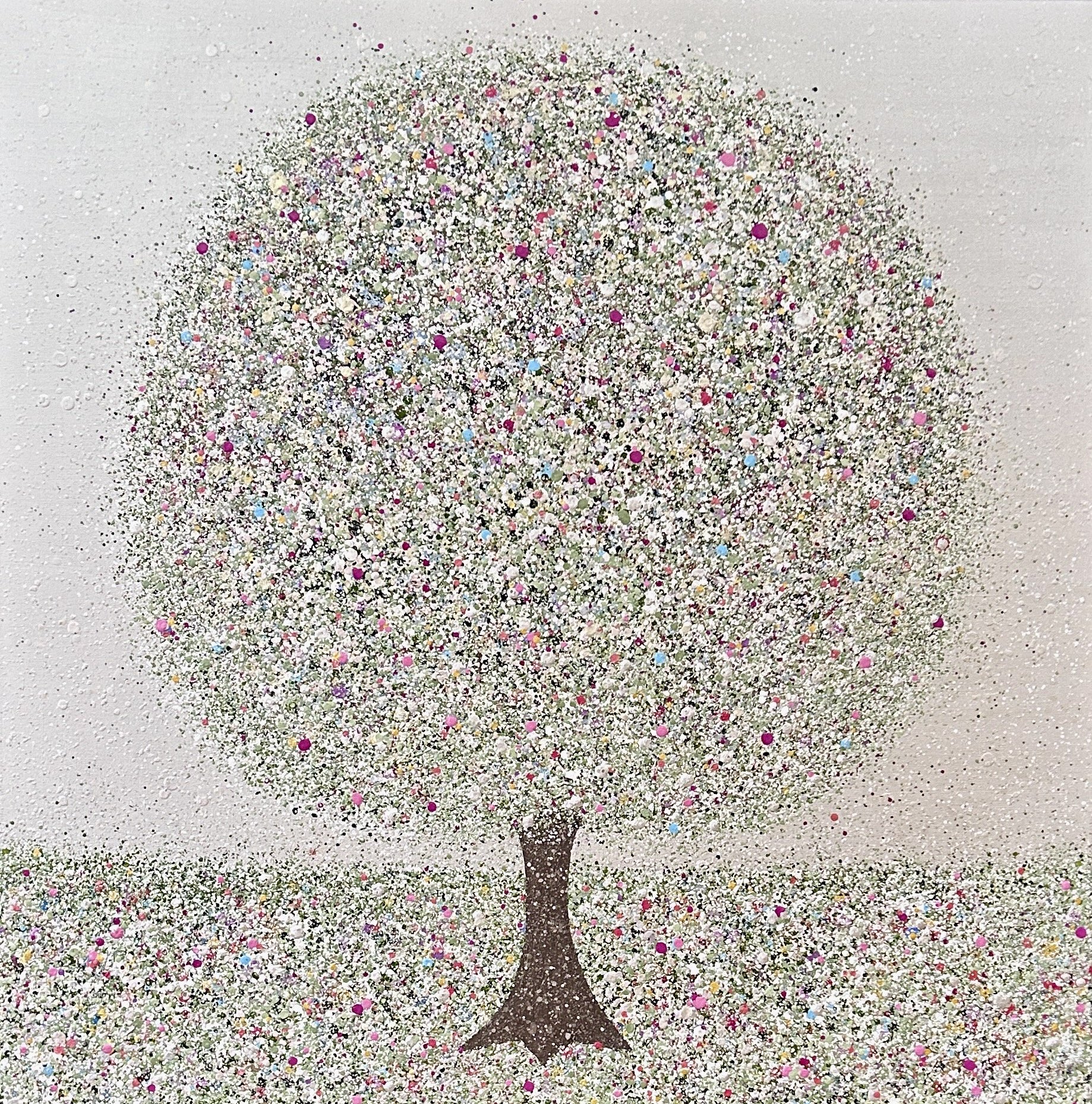 Misty Blossom 100x100cm