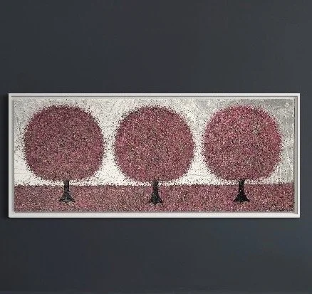 In the Cherry Orchard 40x100cm in 54x104cm frame