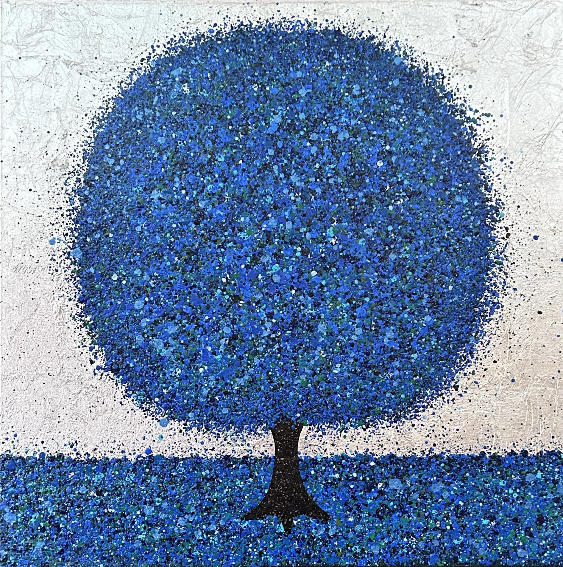 Serene Blue 76x76cm