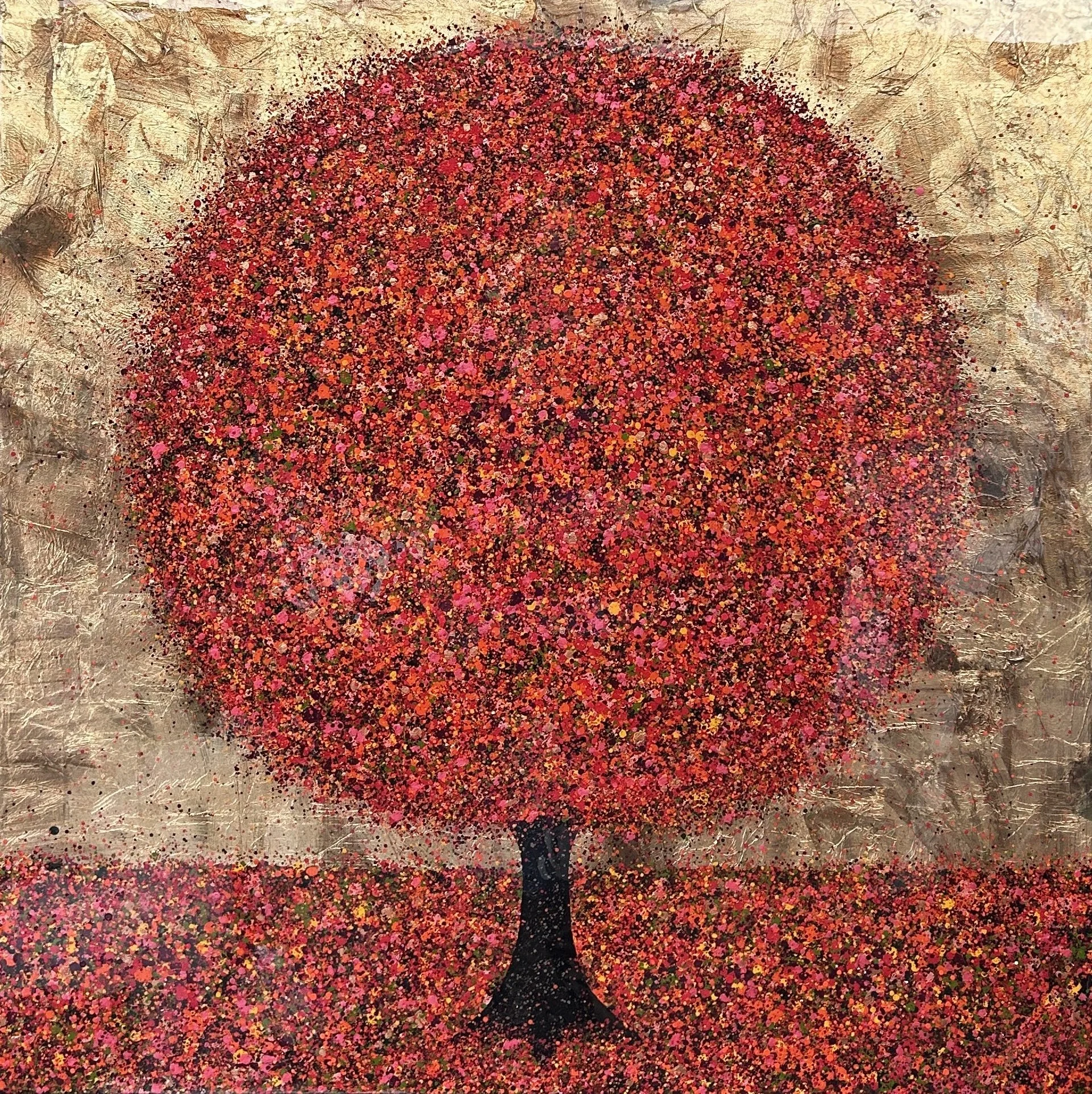 Warm October Glow 100x100cm