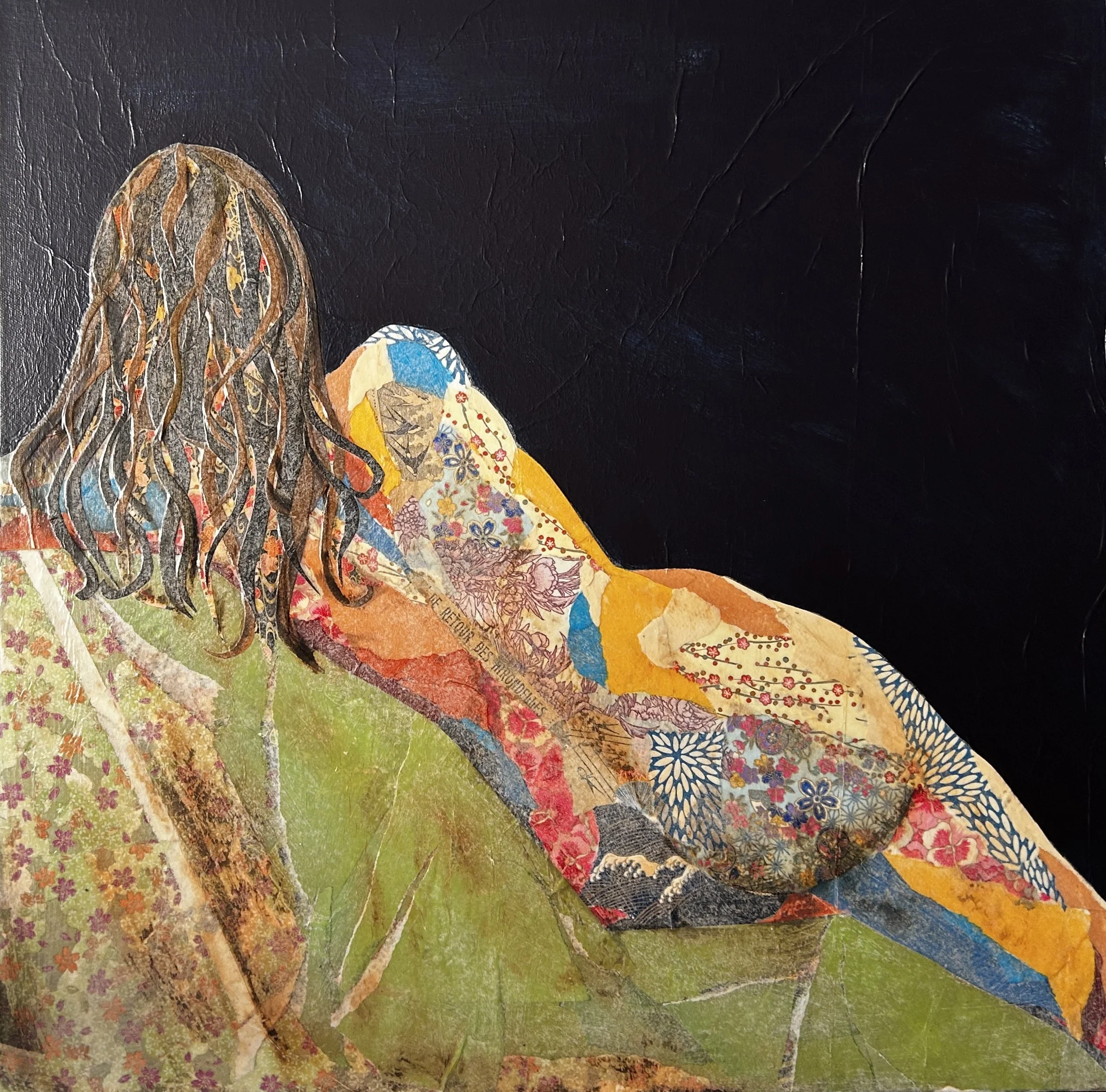 Flying Home 60x60cm in 64x64cm frame