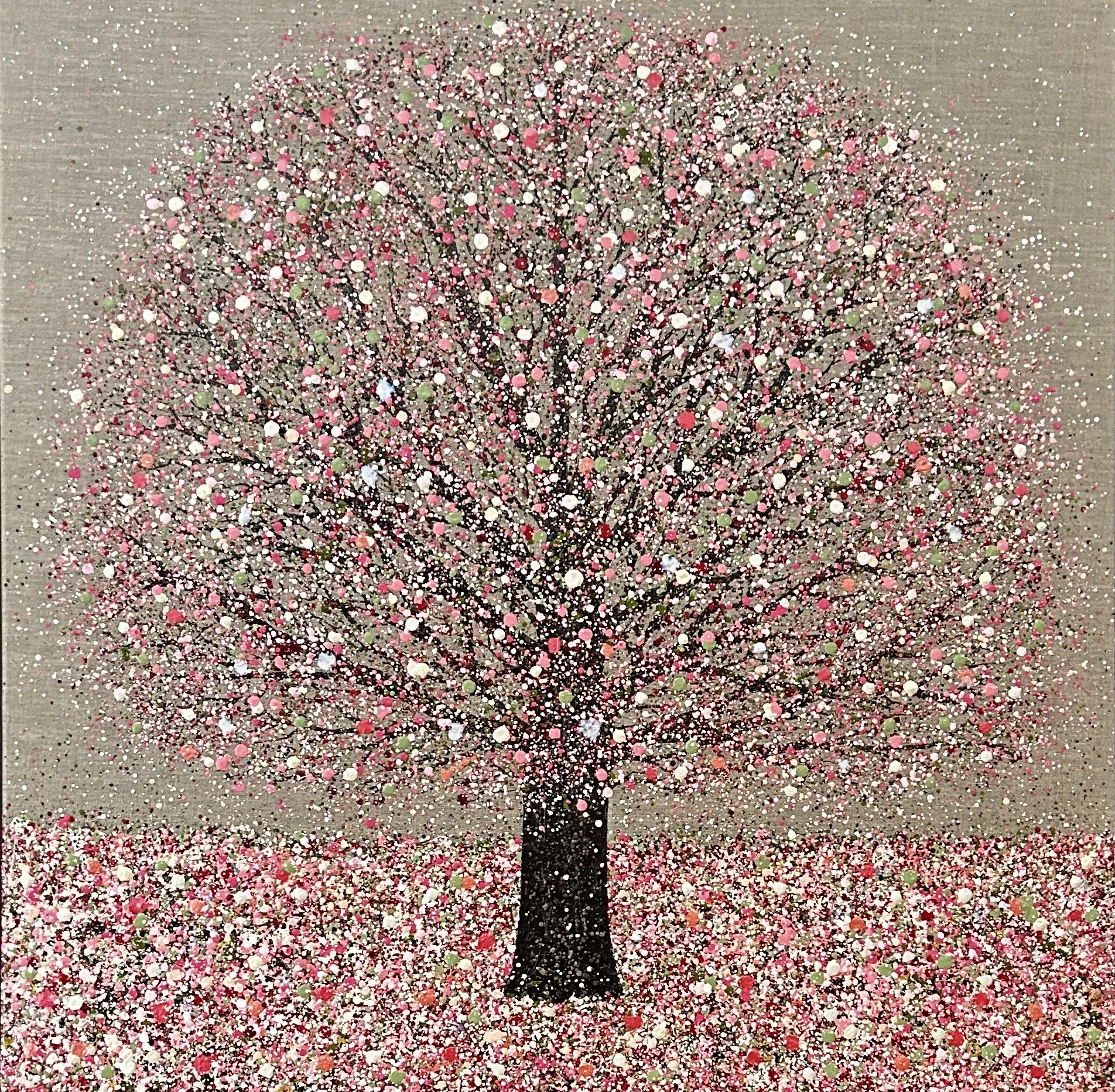 A Whisper of Spring 76x76cm in 80x80cm frame