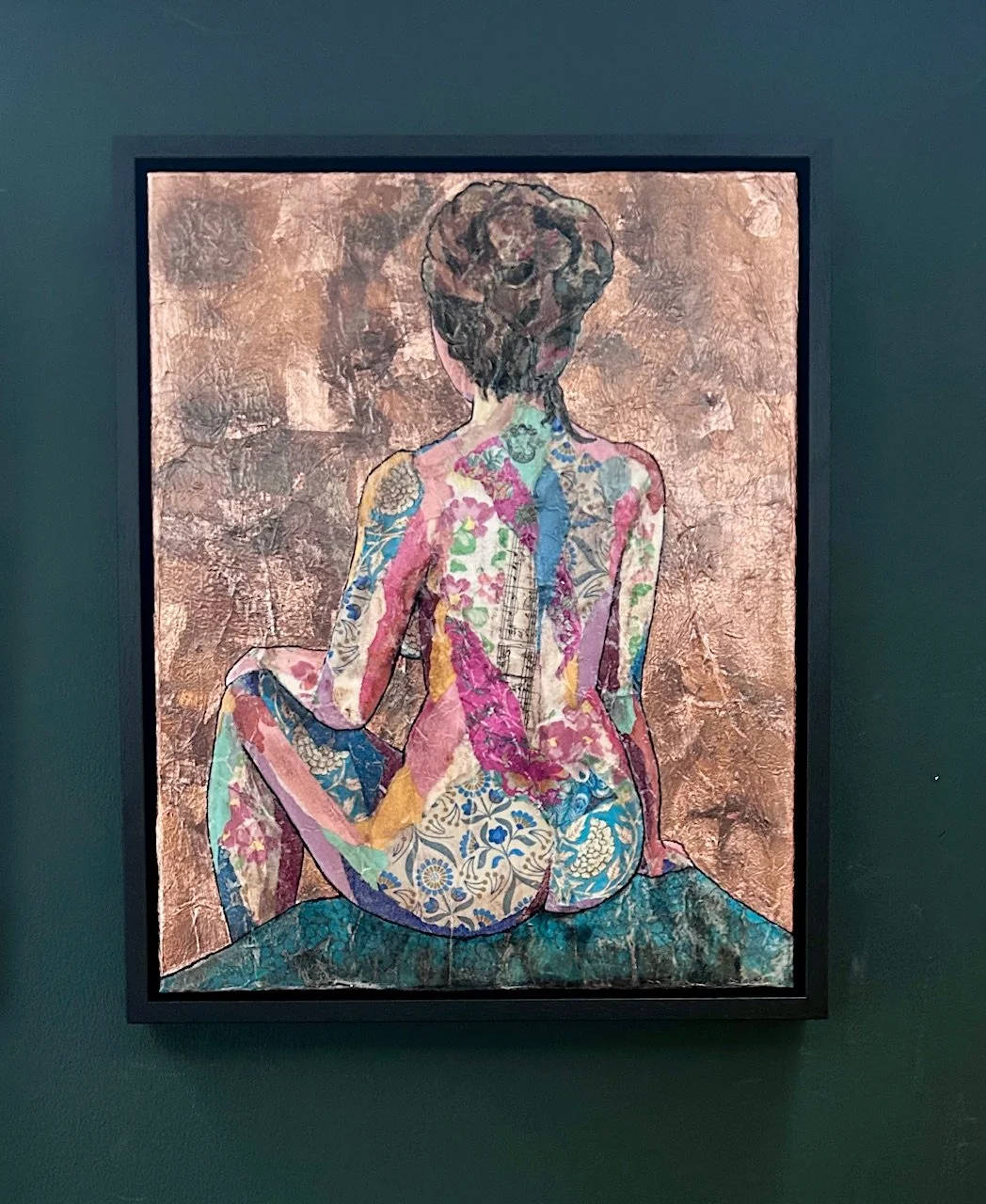 Clair In Sunshine 1 50x40cm in black frame