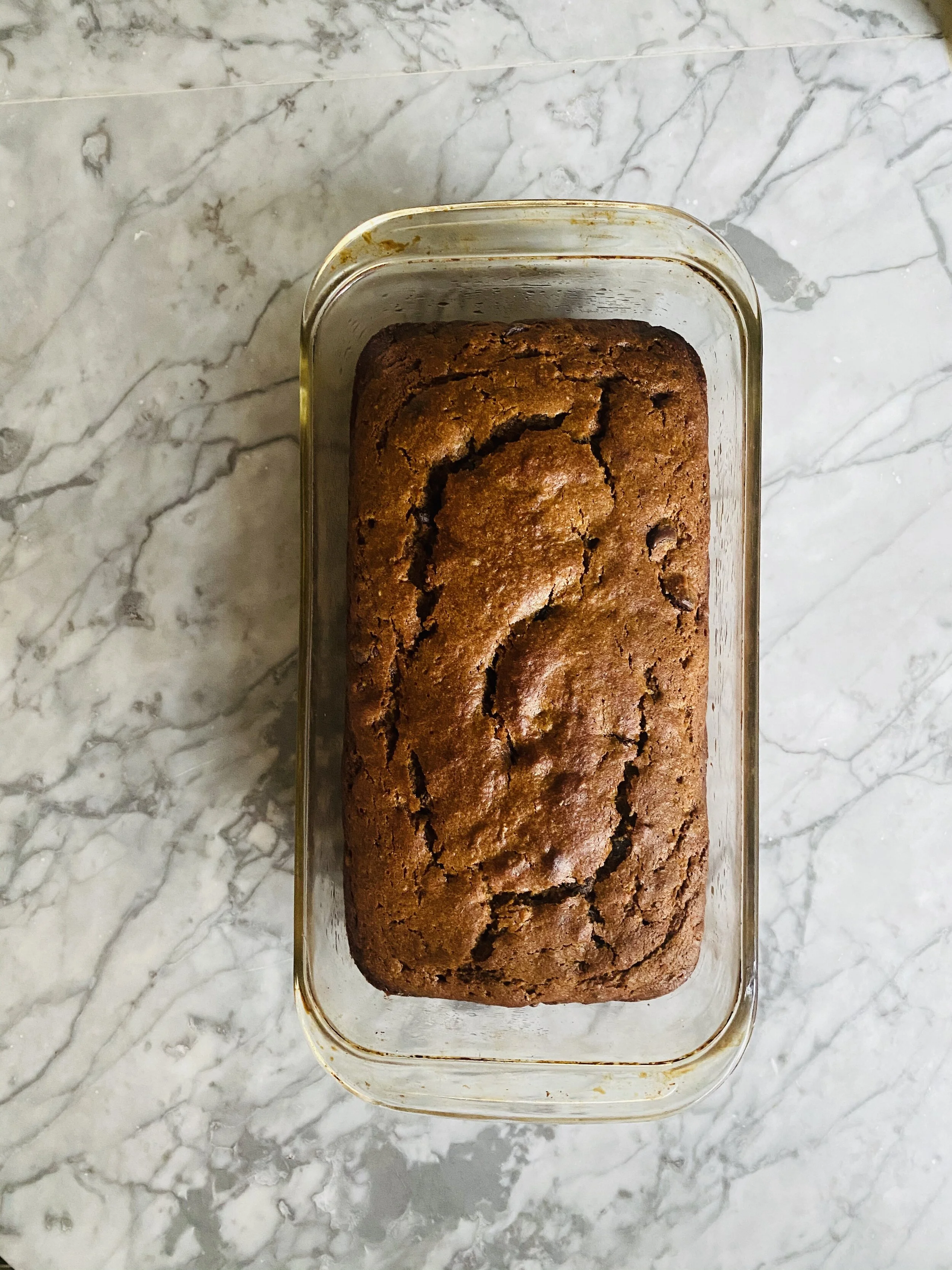 Pumpkin Bread with Dark Chocolate.