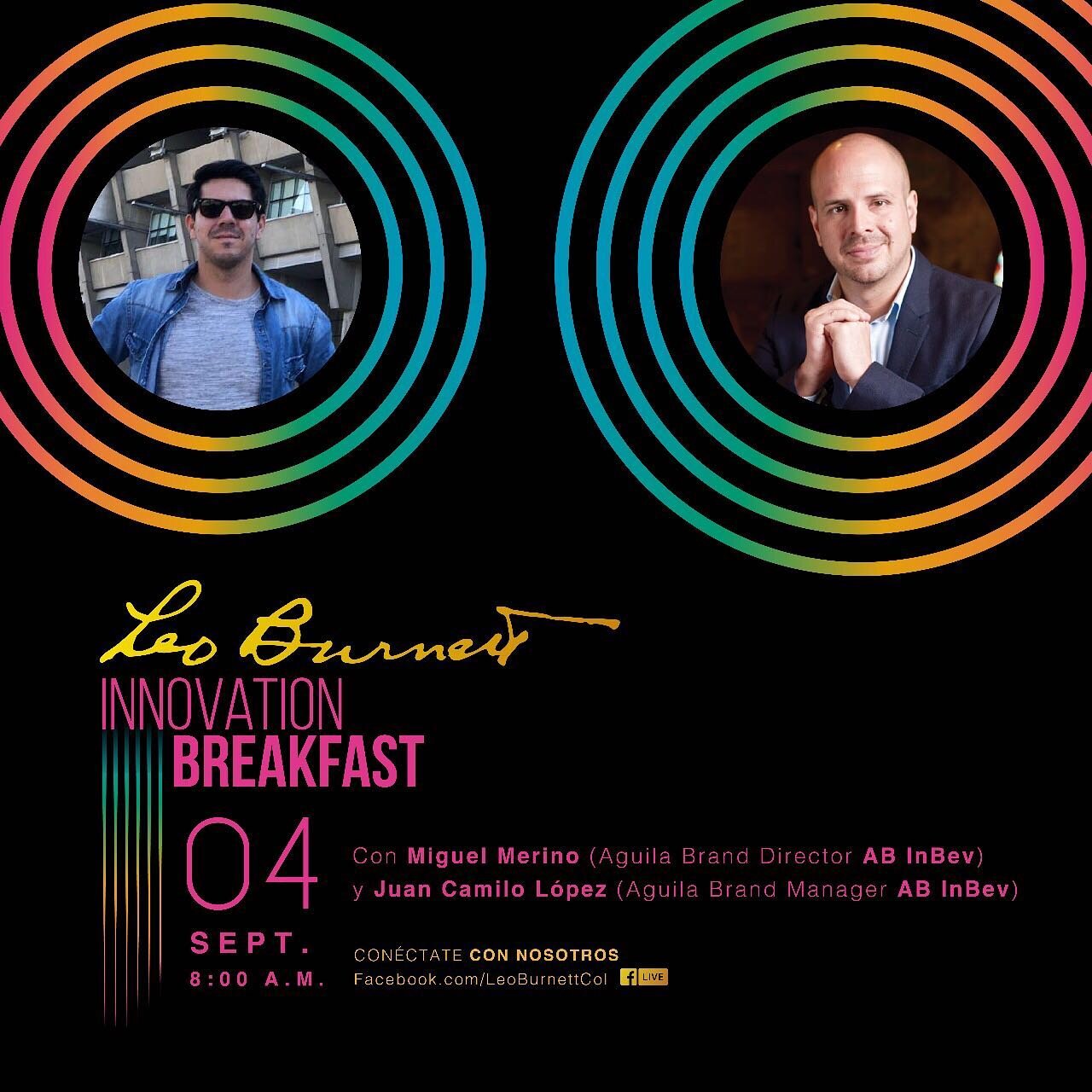 Seguimos invitando a personas increíbles para hablar de innovación y arrancar el viernes con toda la actitud. Los esperamos mañana a las 8 am en nuestro #InnovationBreakfast en compañía de @miguemer Aguila Brand Director y @juankl9 Aguila Brand 