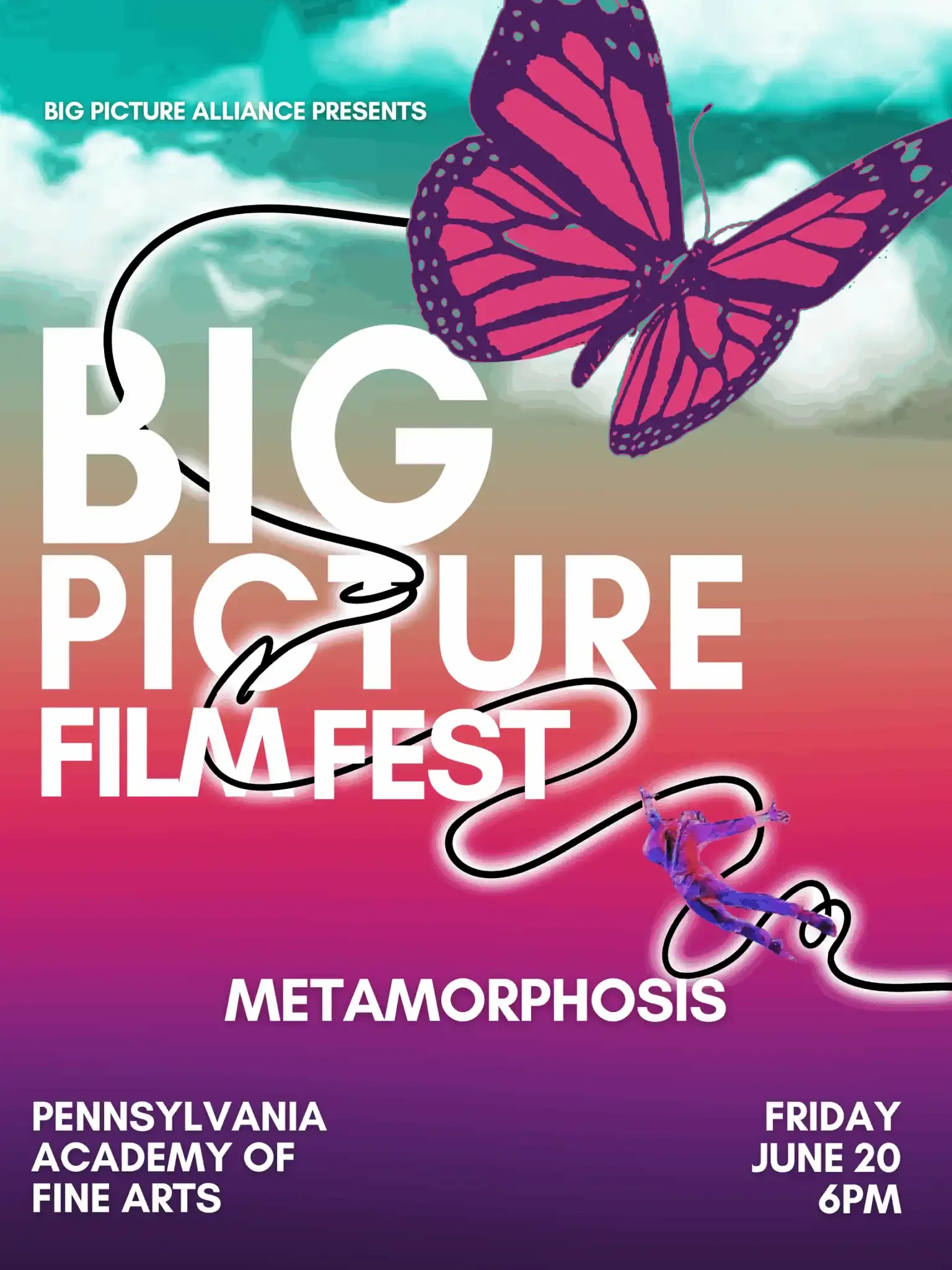 Big Picture Film Fest Logo for the Academy of Fine Arts in Philadelphia, PA