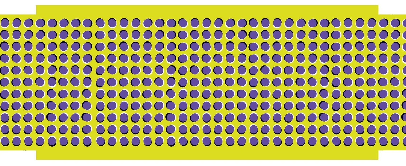 a psychedelic illustration of purple dots on a green background