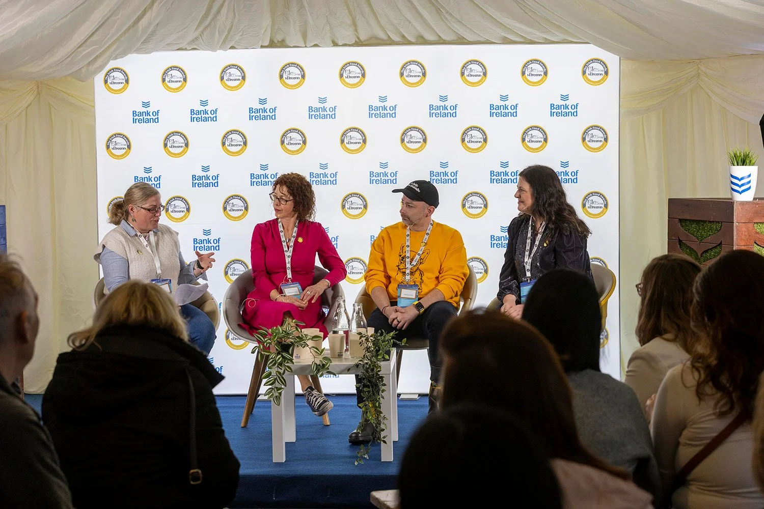 Live panel discussion at Blás na hÉireann 2025 weekend in Dingle