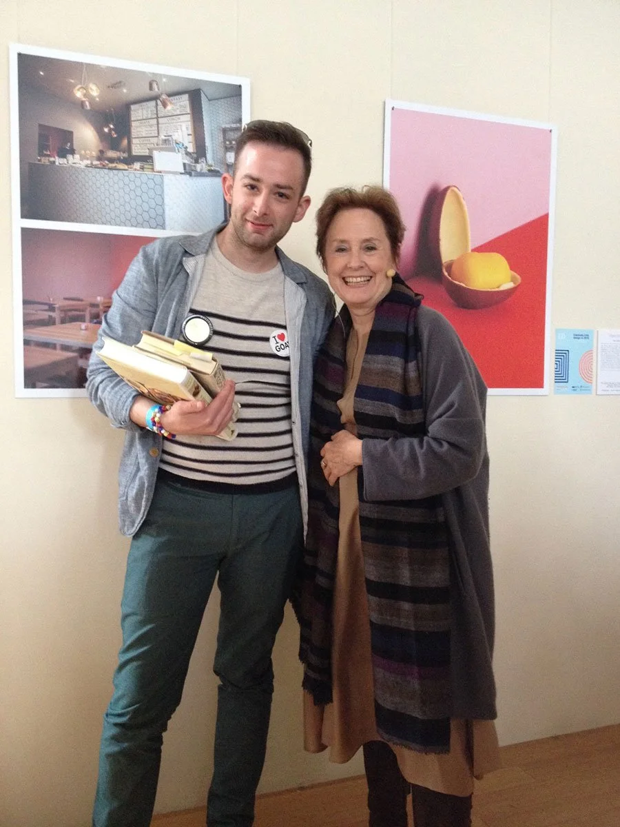 Anthony with one of his idols, Alice Waters