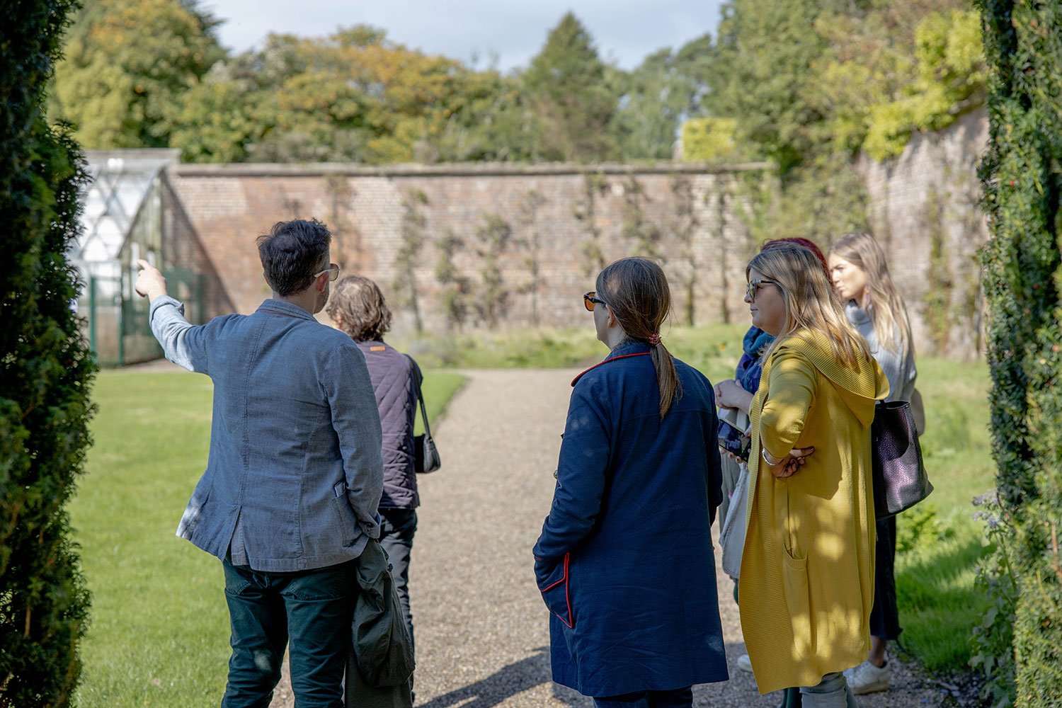 Anthony giving a food heritage tour at Johnstown Castle Wexford 