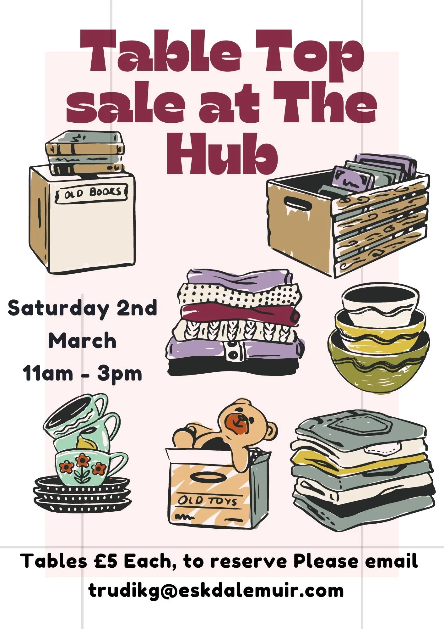 Table Top Sale — Eskdalemuir Community Hub