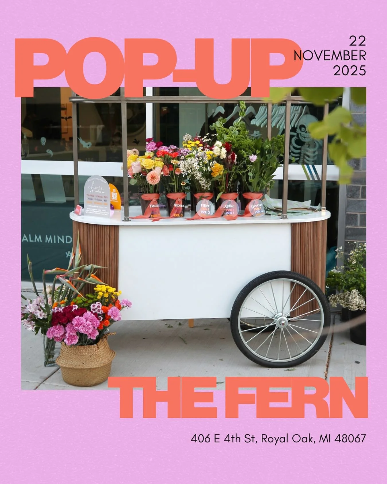 We&rsquo;re so excited to be returning to @thefern_royaloak in Royal Oak for Small Business Saturday on Saturday, November 22nd from 10AM&ndash;4PM! 🌿

This month&rsquo;s pop-up will feature an exclusive color palette created just for the event &mda