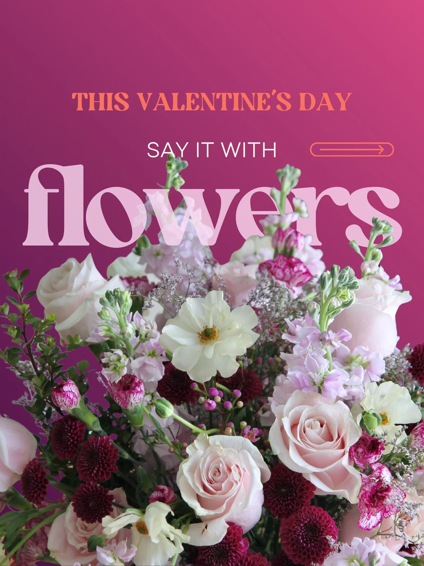 This Valentine&rsquo;s Day, I&rsquo;m creating custom bouquets designed around your vision &mdash; colors you love, flowers that feel meaningful, and a style that feels true to the person receiving them.

Whether you&rsquo;re celebrating romantic lov