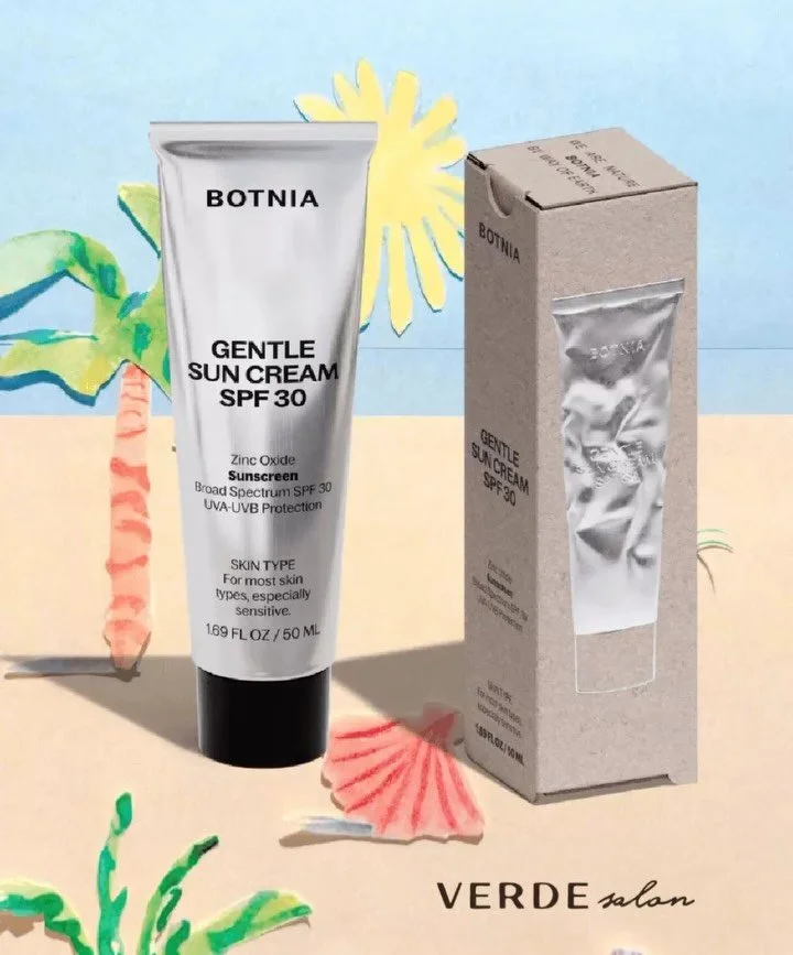 It&rsquo;s here!

Botnia&rsquo;s Gentle Sun Cream is officially here at Verde!☀️
SPF 30
18% zinc
No white cast
Sensitive + acne-prone skin friendly

Honestly one of the most wearable mineral sunscreens we used in the treatment room and on our faces!
