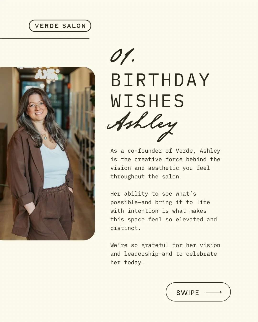 Today, we celebrate a birthday for our boss babe @ashleyverdesalon &amp; an anniversary for @maddy.verdestylist ! Thank you ladies, for all you do!