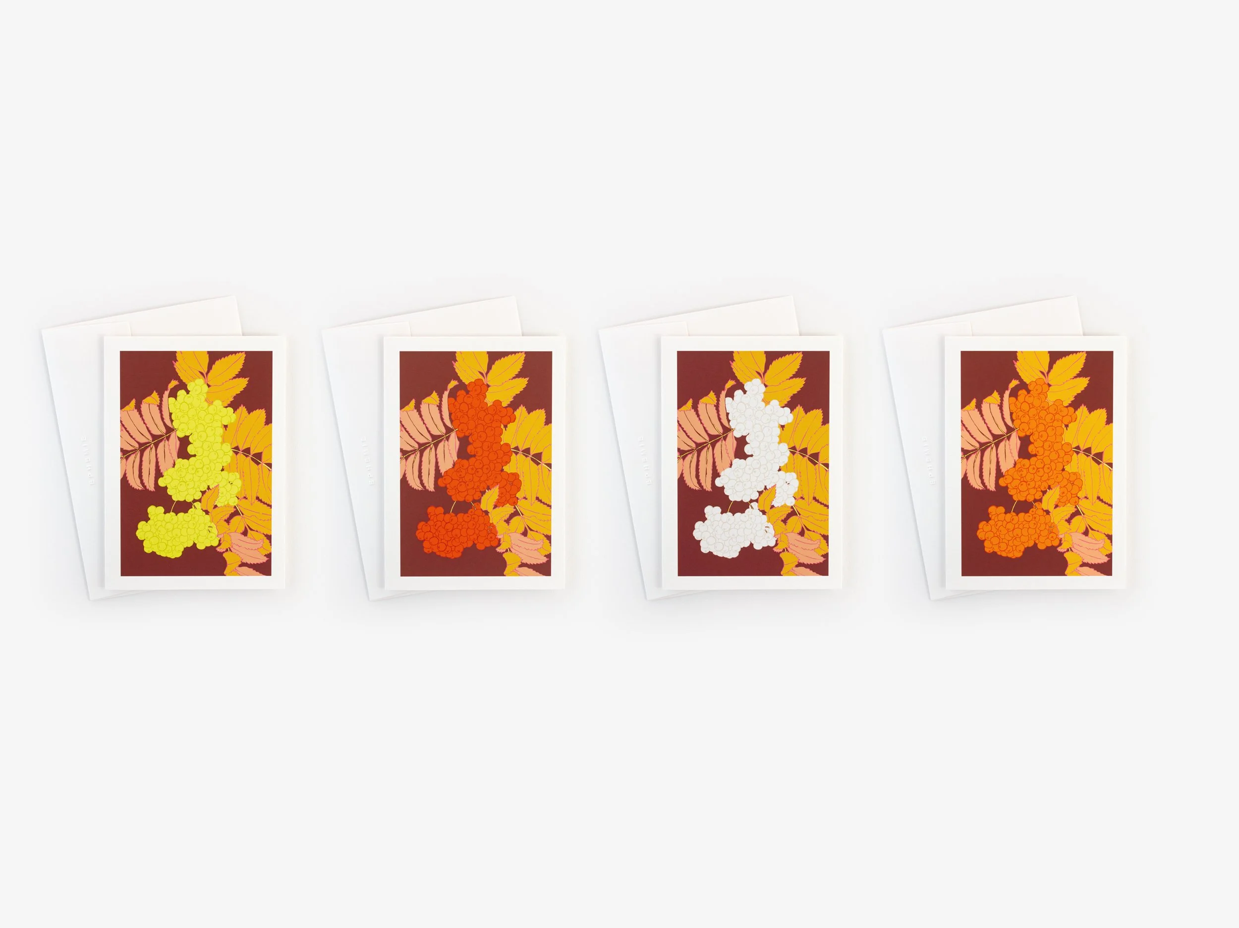 Rowan Berries Christmas Card Set of Four