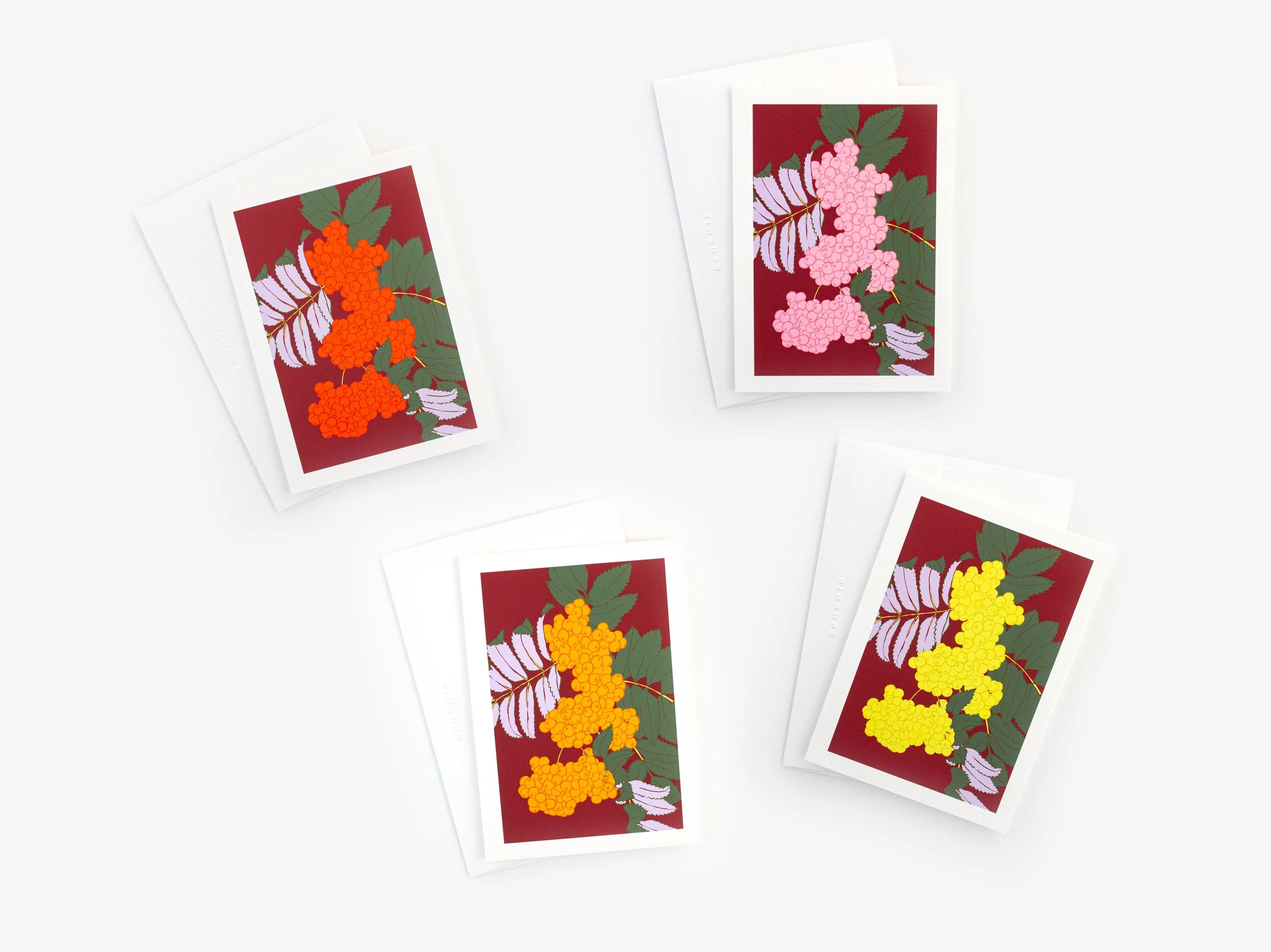 Rowan Berries Christmas Card Set of Four