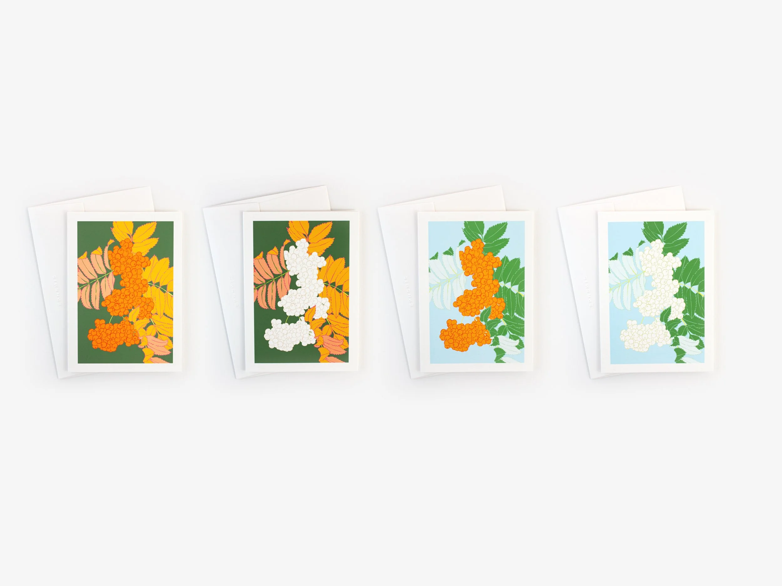 Rowan Berries Christmas Card Set of Four