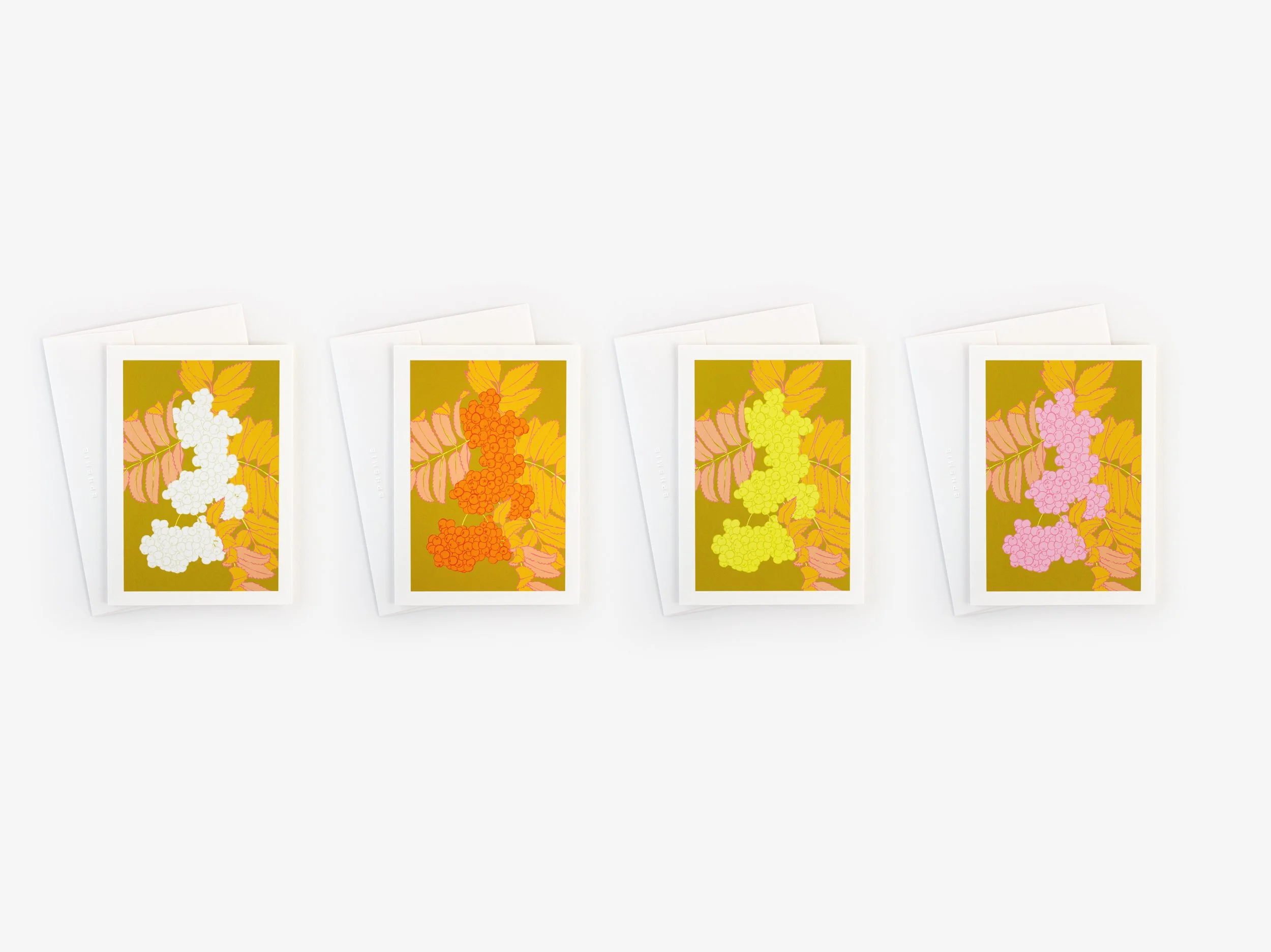 Rowan Berries Christmas Card Set of Four