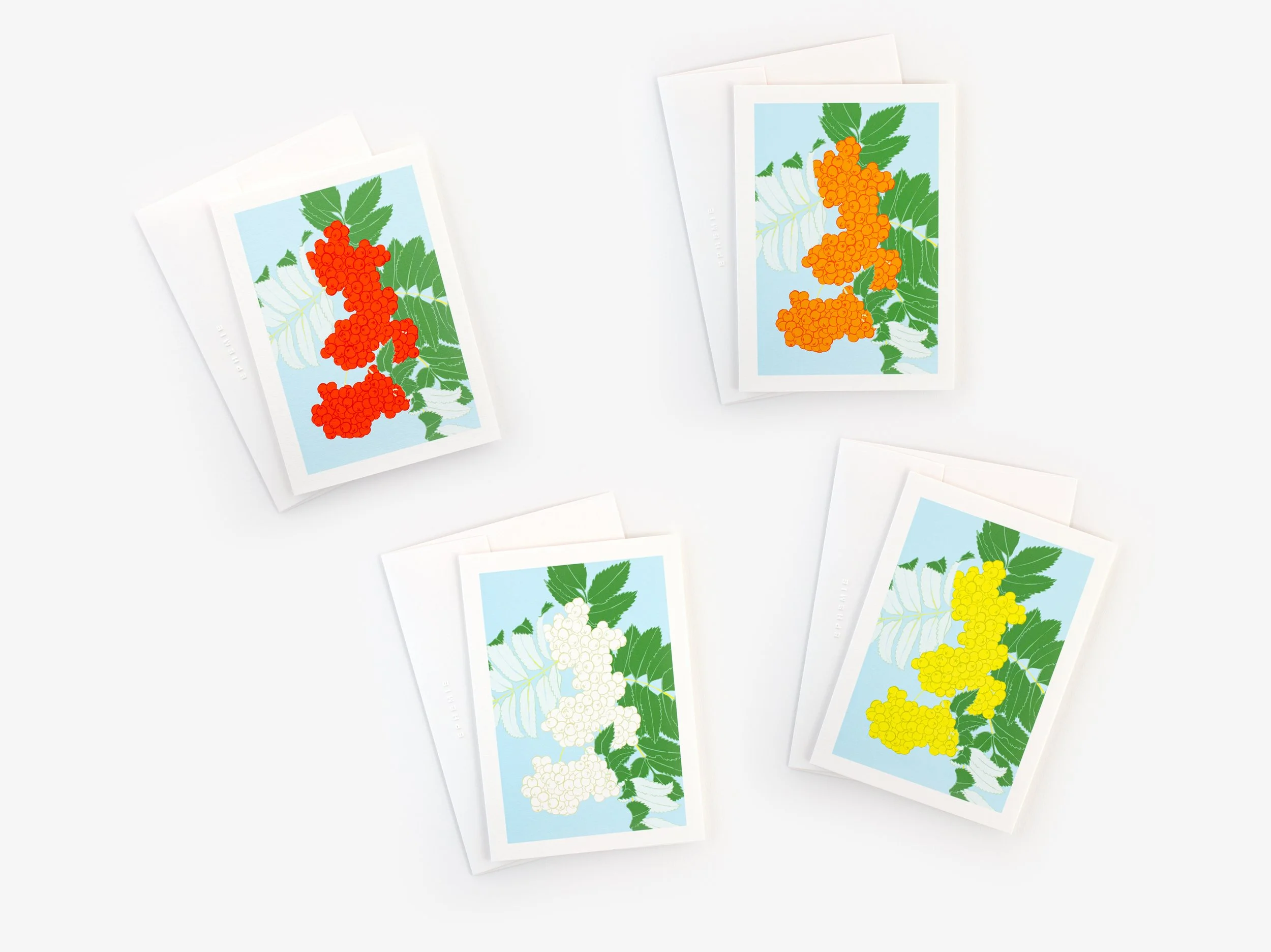 Rowan Berries Christmas Card Set of Four