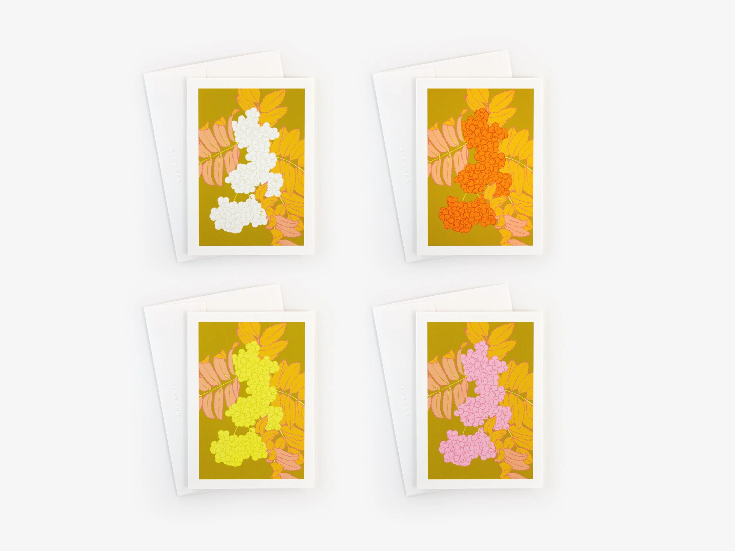 Rowan Berries Christmas Card Set of Four