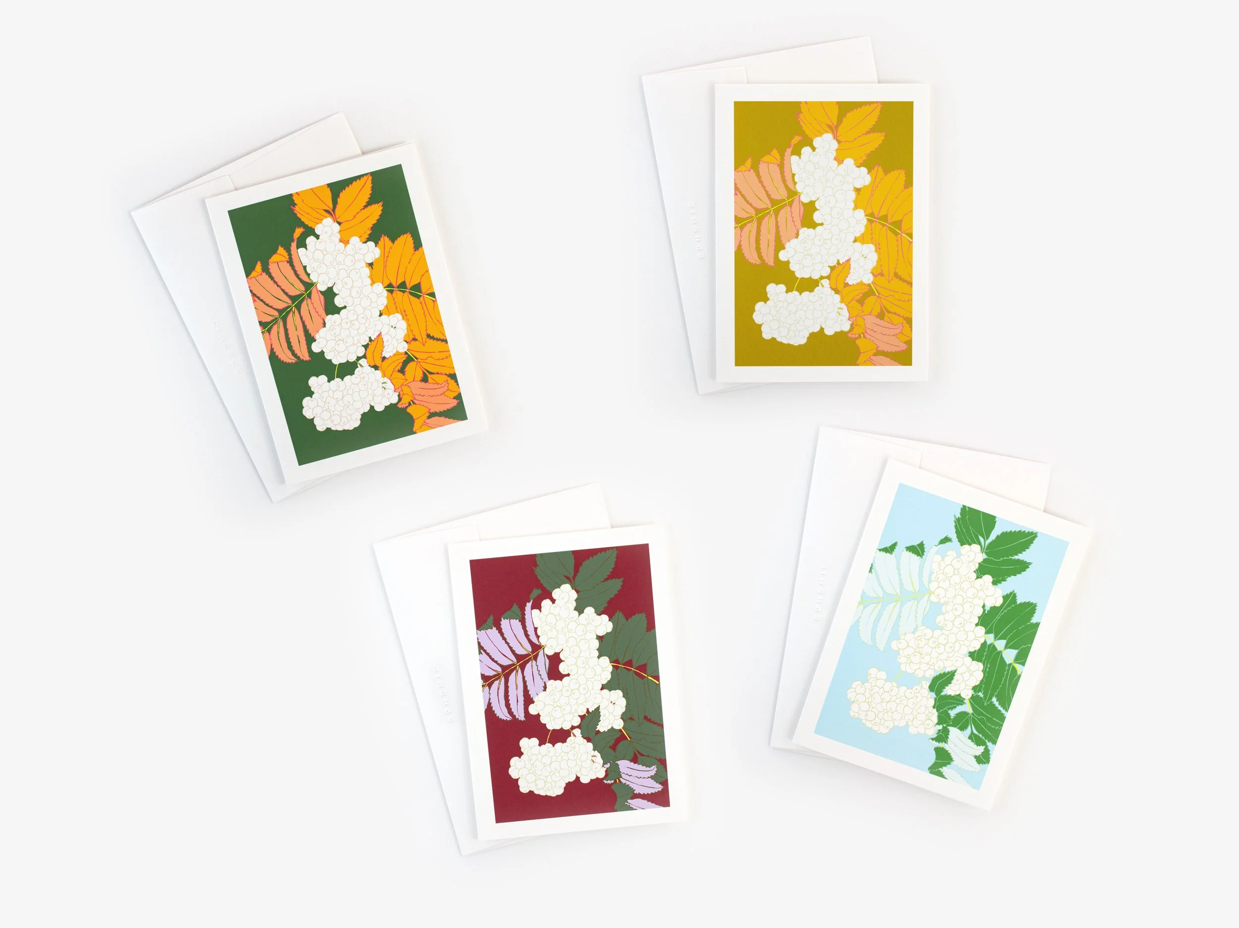 Rowan Berries Christmas Card Set of Four