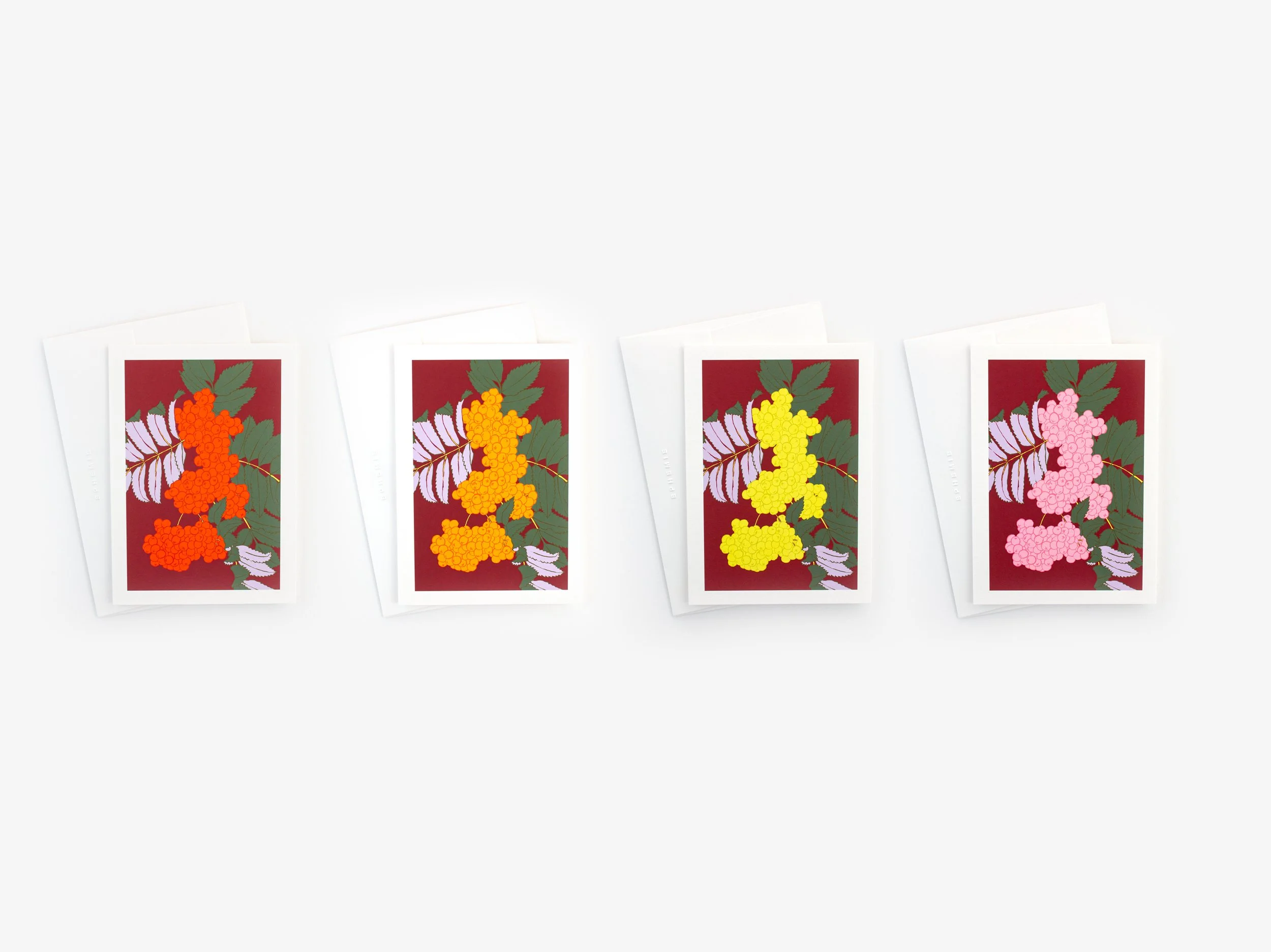 Rowan Berries Christmas Card Set of Four
