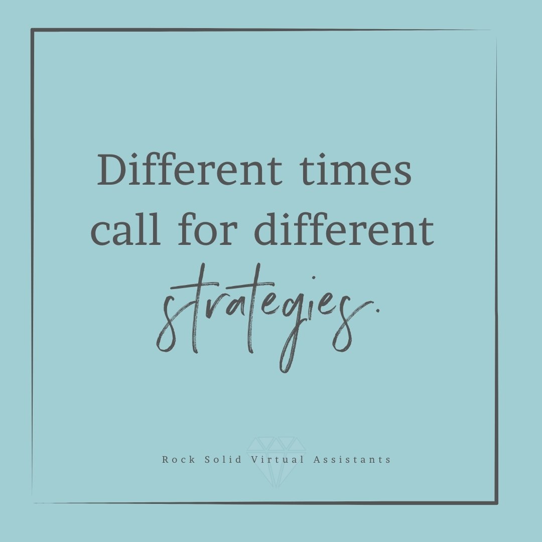 Don&rsquo;t get stuck in the rut of refusing to change. Take a minute to assess what isn't working that has always worked. What small shifts can you make that will positively impact your day-to-day and the bottom line?

A virtual assistant may be abl