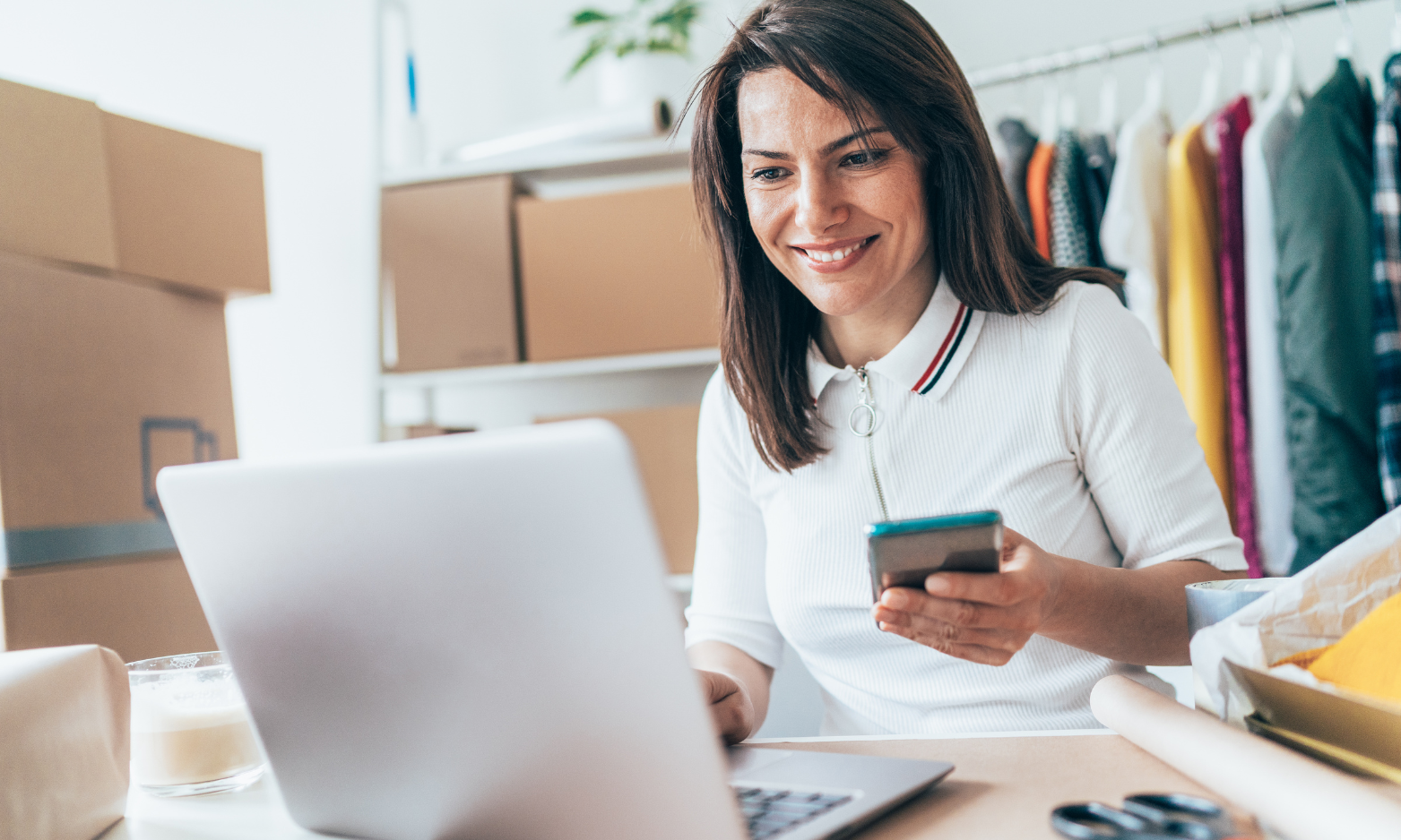 Remote virtual assistant collaborating with a business owner to improve workflows and efficiency